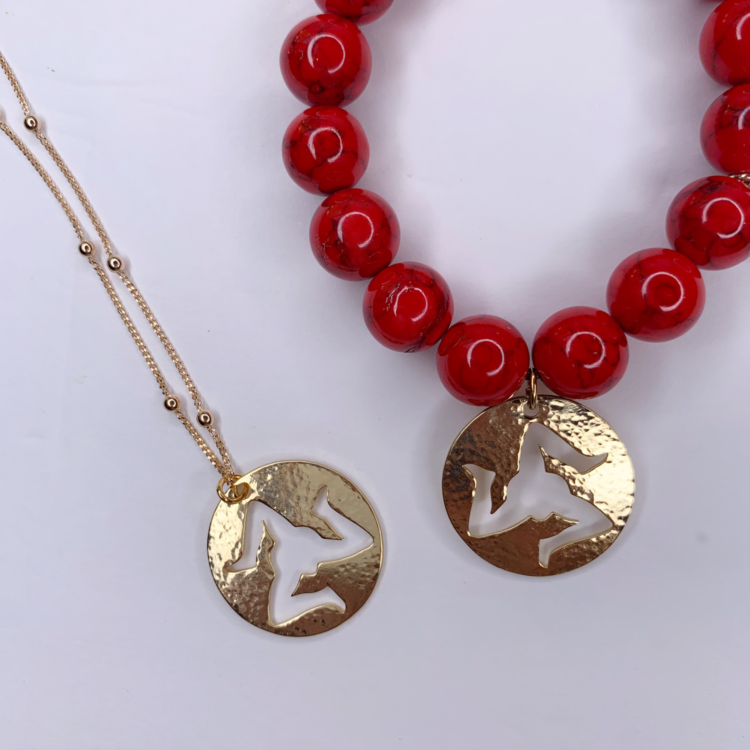 Sicilian Trinacia Small Round Cutout Necklace