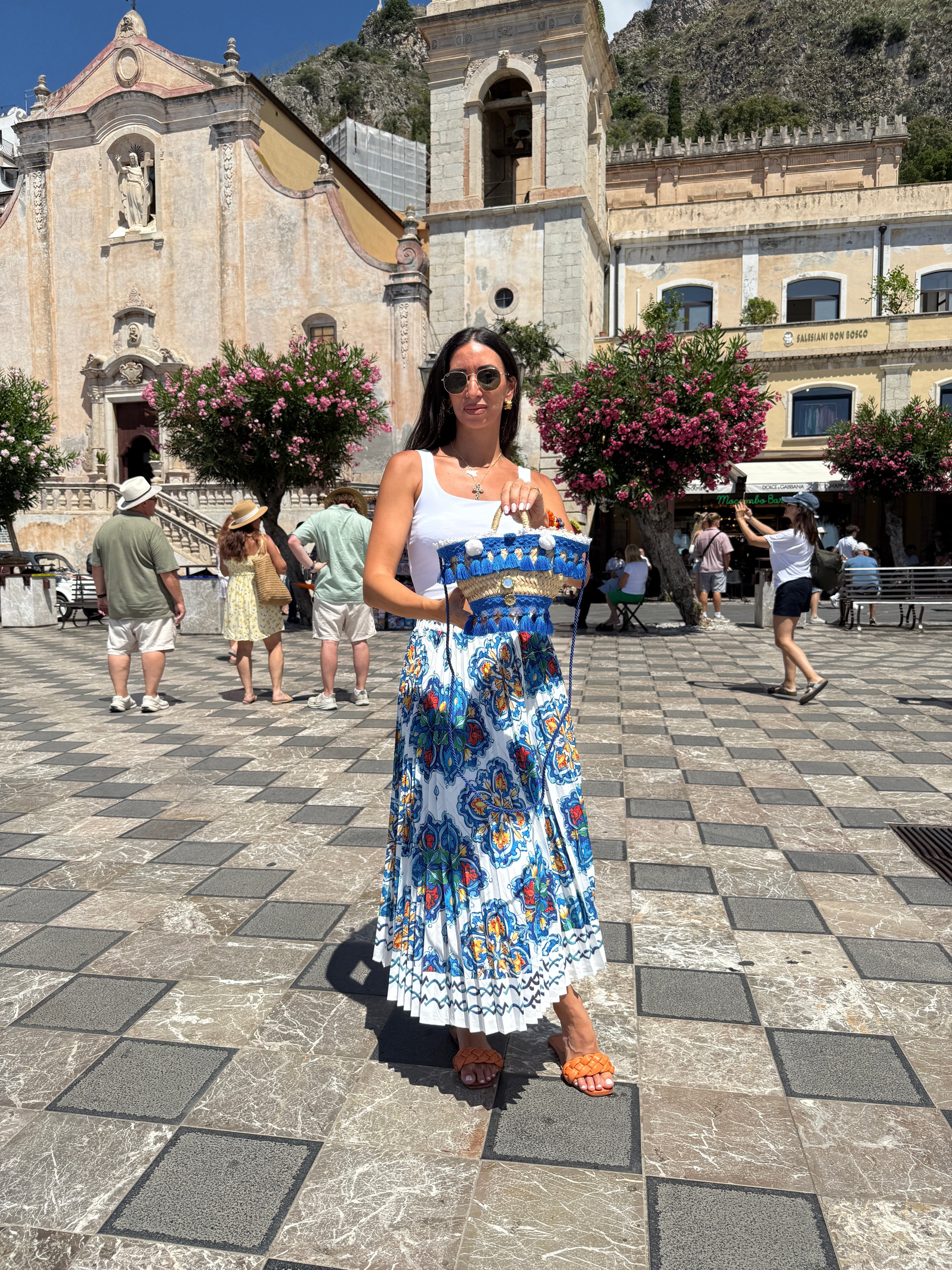 Sicilian Maiolica Skirt By Dolce Vita Chic