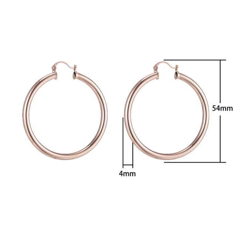 Large Chunky Gold Filled Hoops