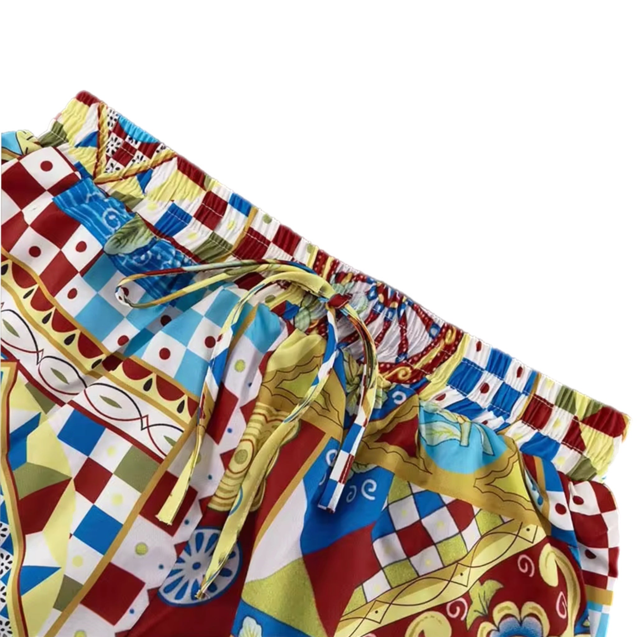 La Siciliana Print Shorts Set by Dolce Vita Chic