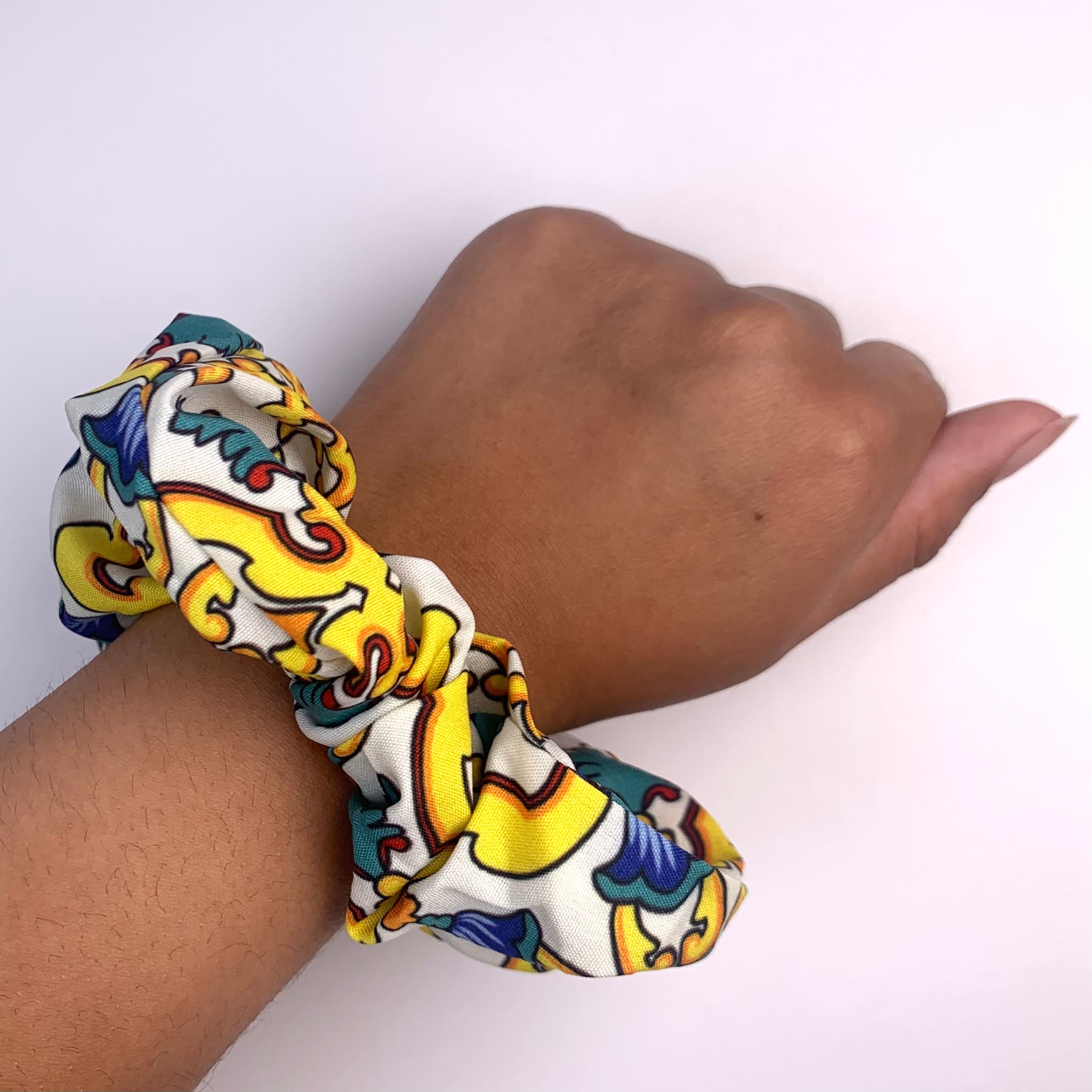 Sicilian Scroll Scrunchi