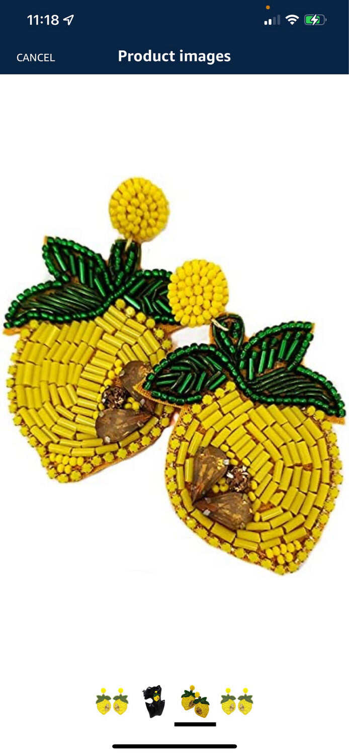 Limone Beaded Earring