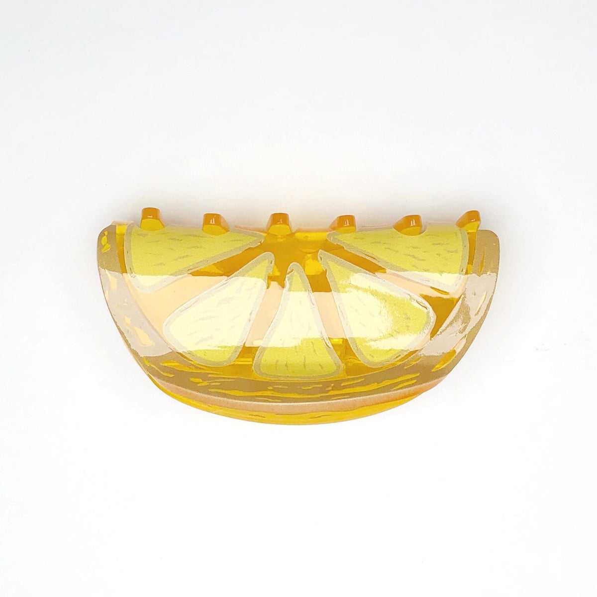 Orange Acrylic Hair Clip
