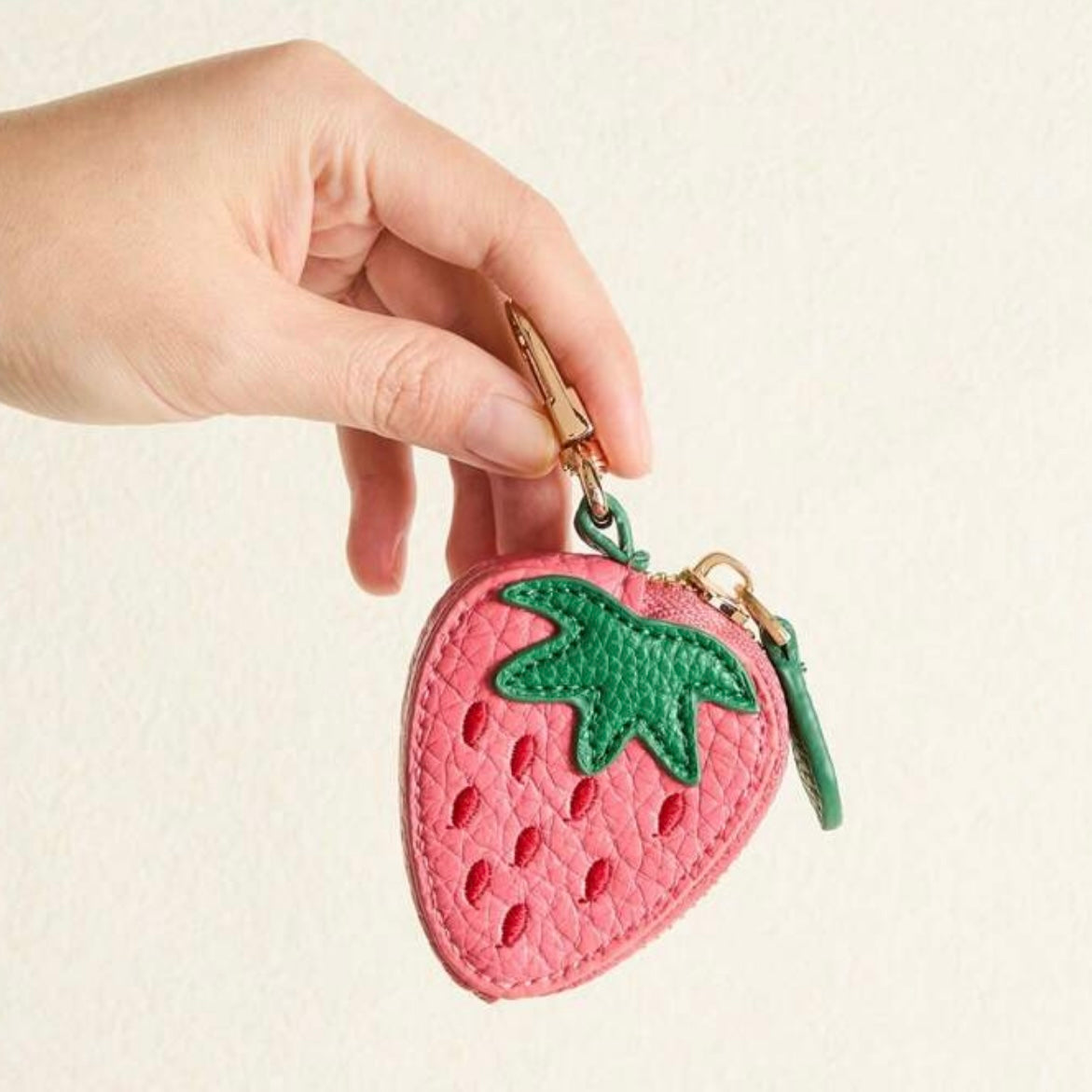Strawberry Bag Charm Coin Purse