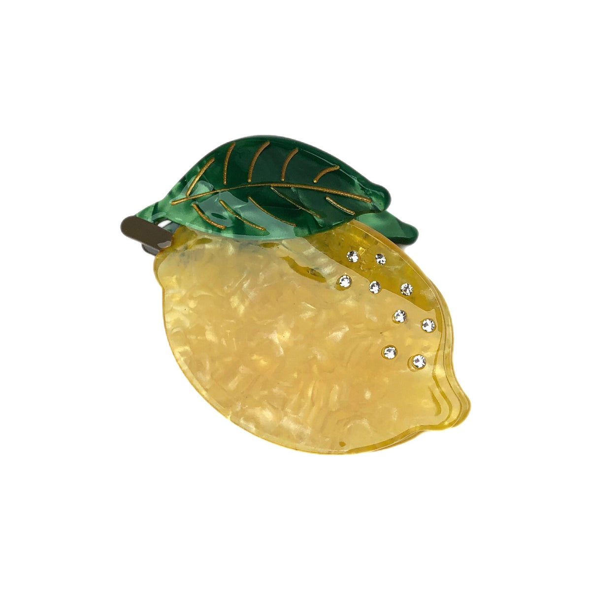 Lemon Acrylic Hair Clip