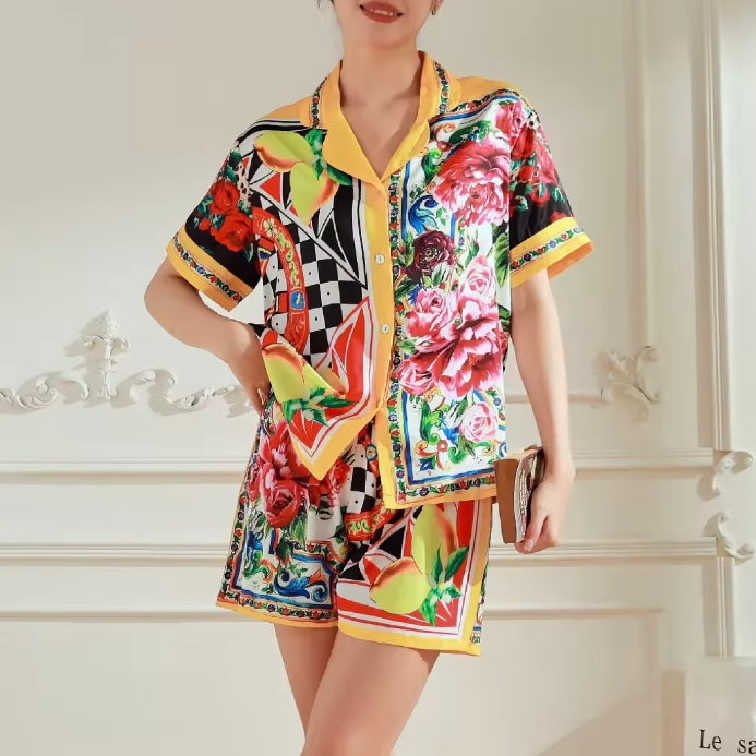 Carretto Print Shorts Set by Dolce Vita Chic