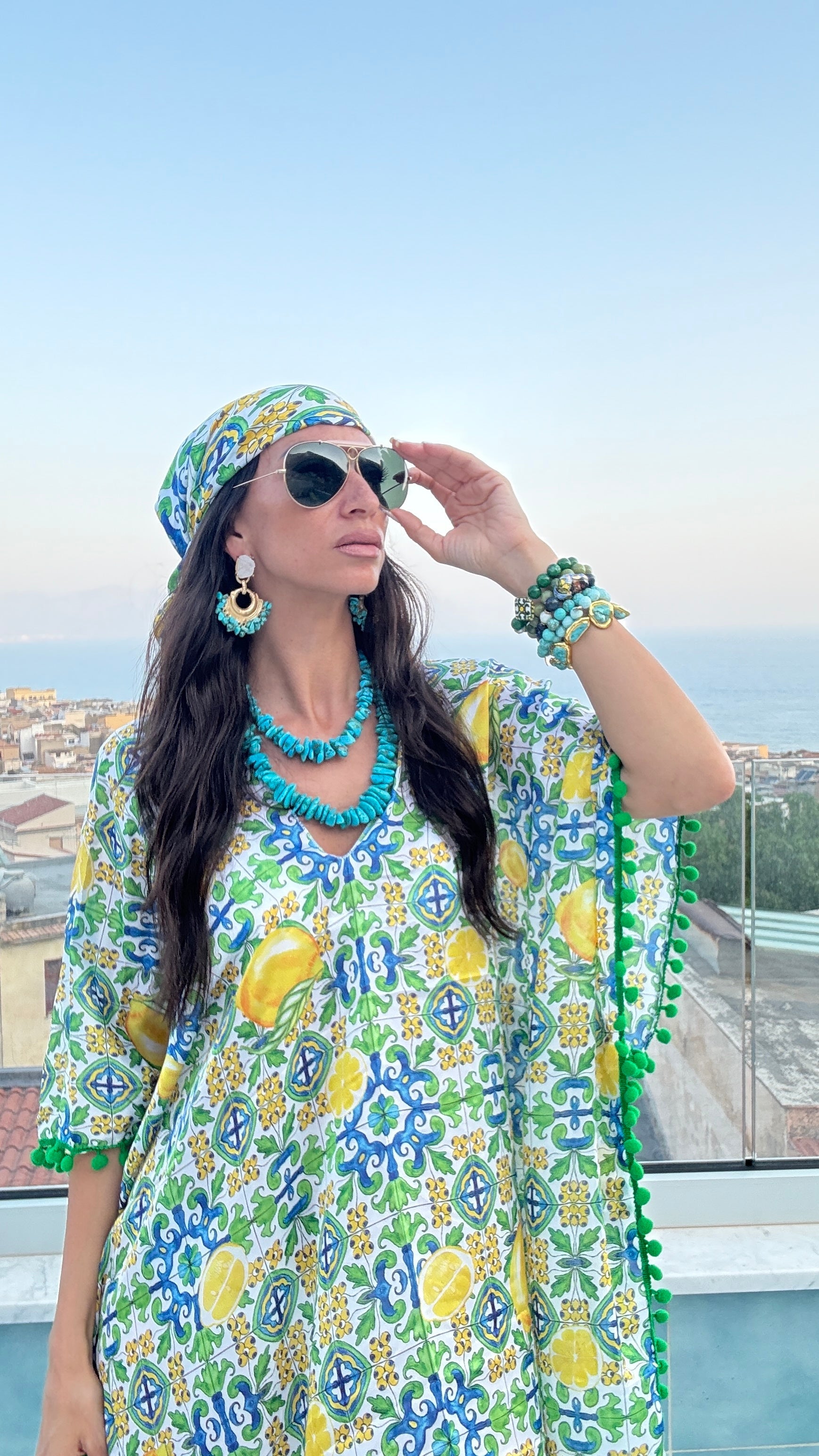 Verde Maiolica Foulard Dress - Dolce Vita Chic