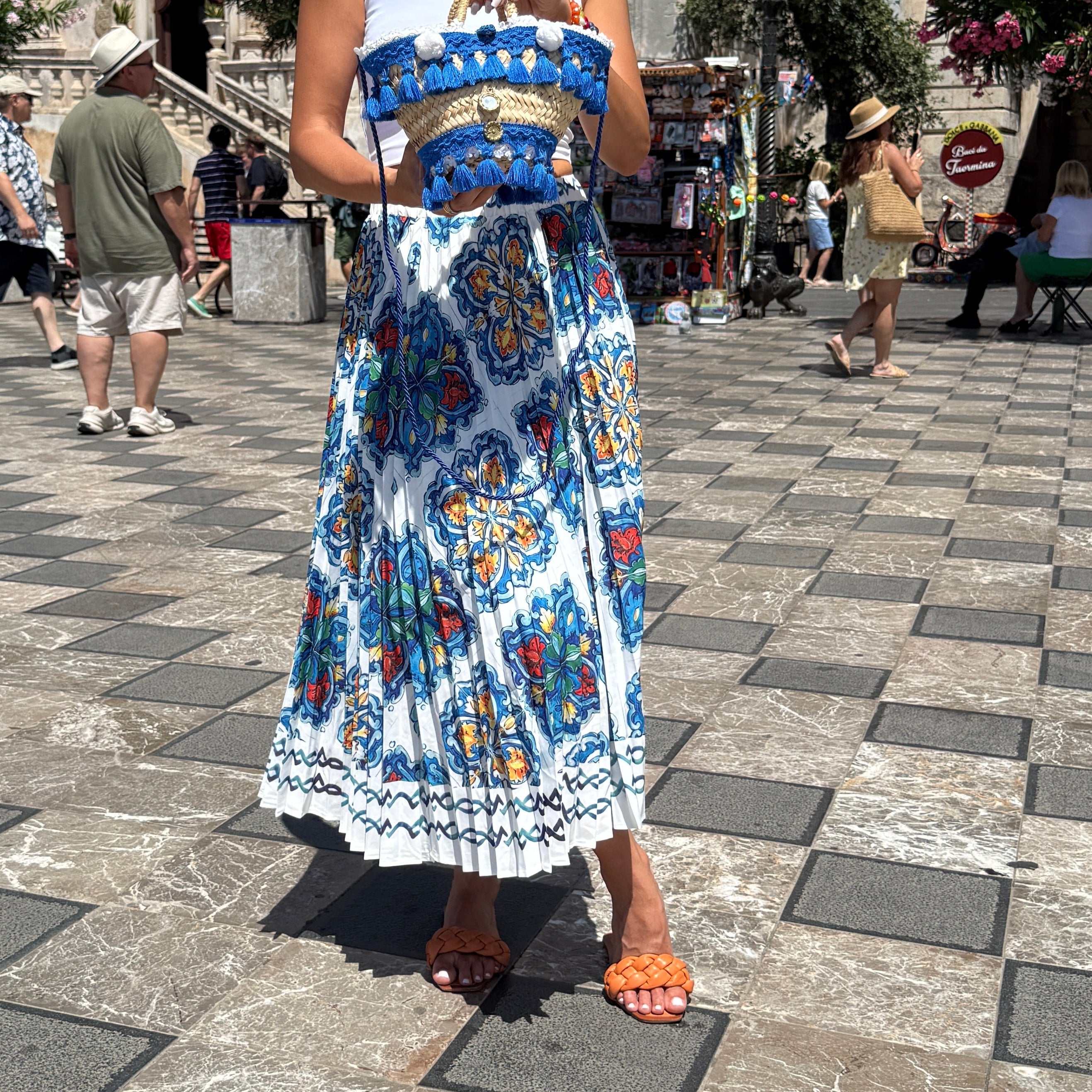 Sicilian Maiolica Skirt By Dolce Vita Chic