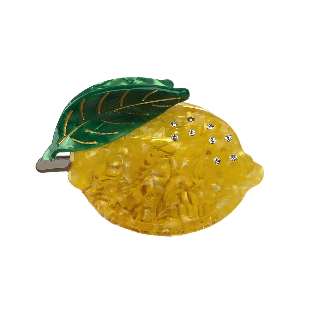 Lemon Acrylic Hair Clip