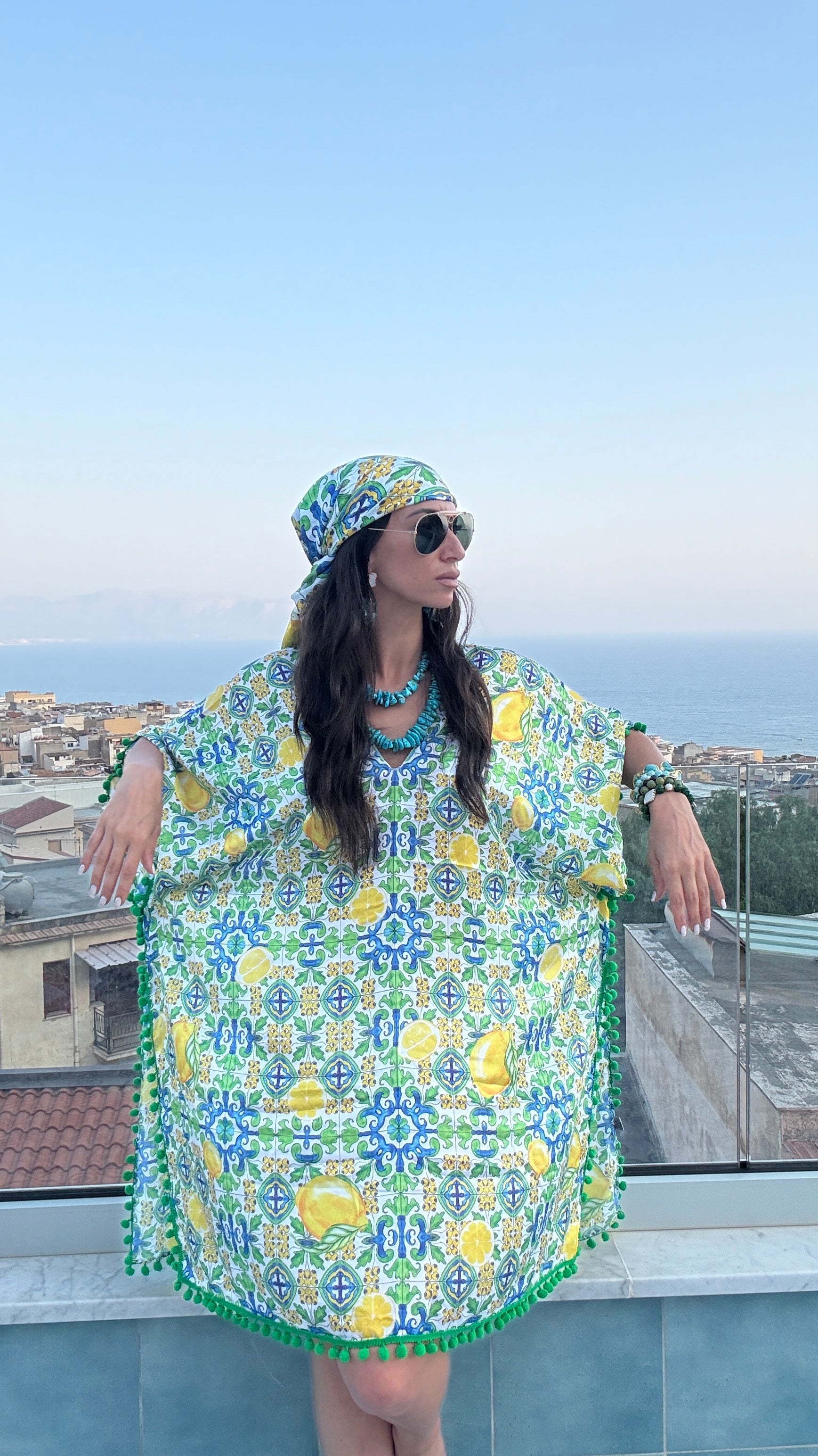 Verde Maiolica Foulard Dress - Dolce Vita Chic