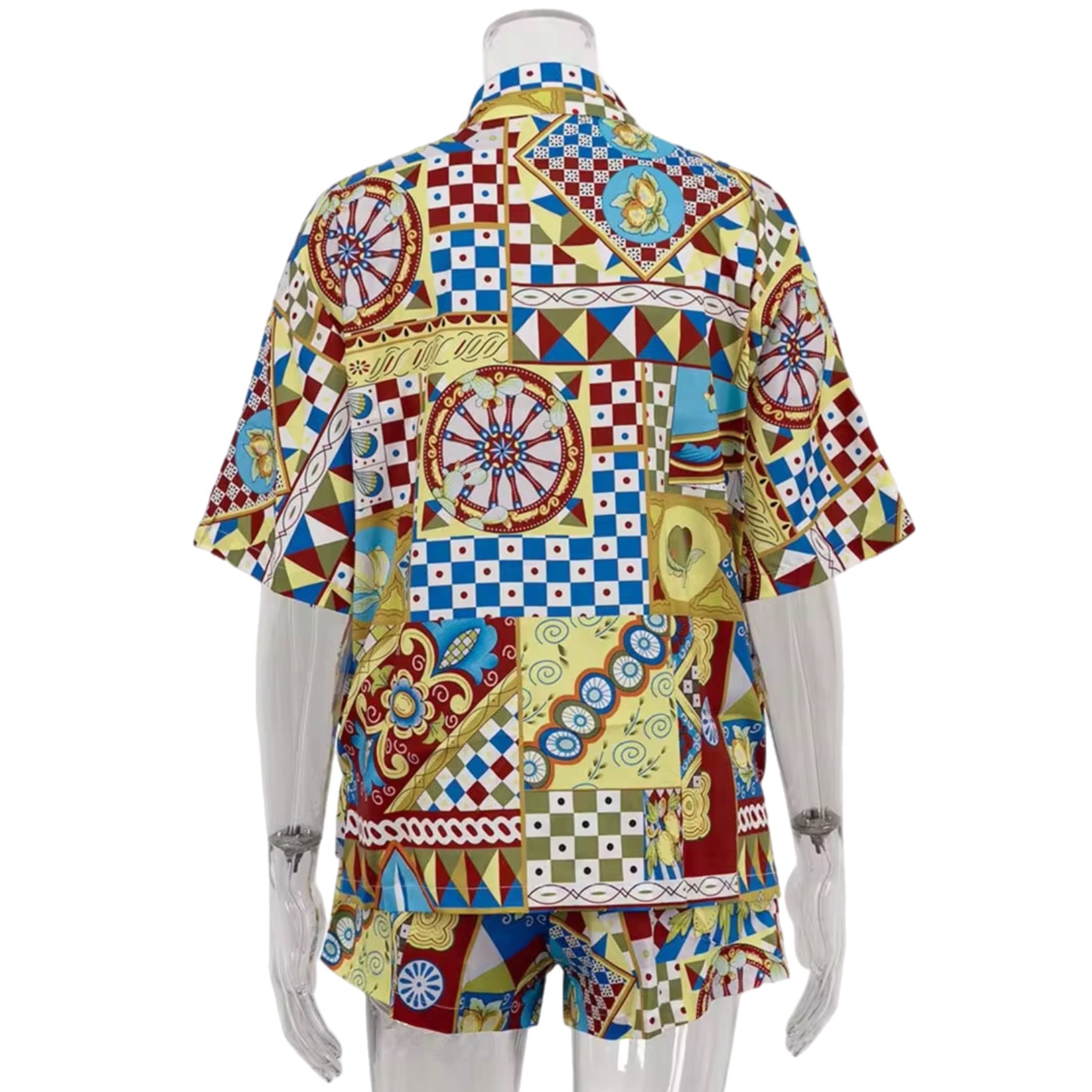 La Siciliana Print Shorts Set by Dolce Vita Chic