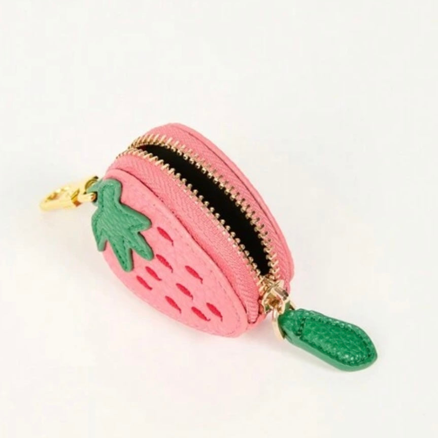 Strawberry Bag Charm Coin Purse