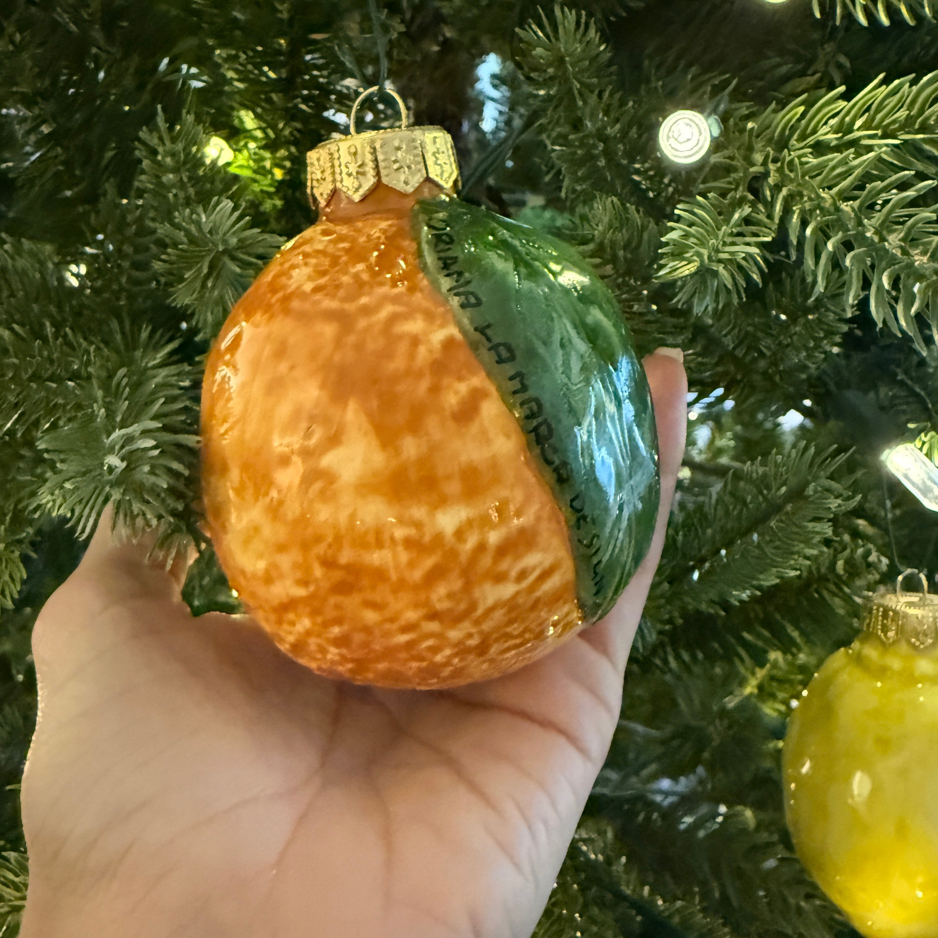 Arancia Sicilian Handpainted Ceramic Ornament