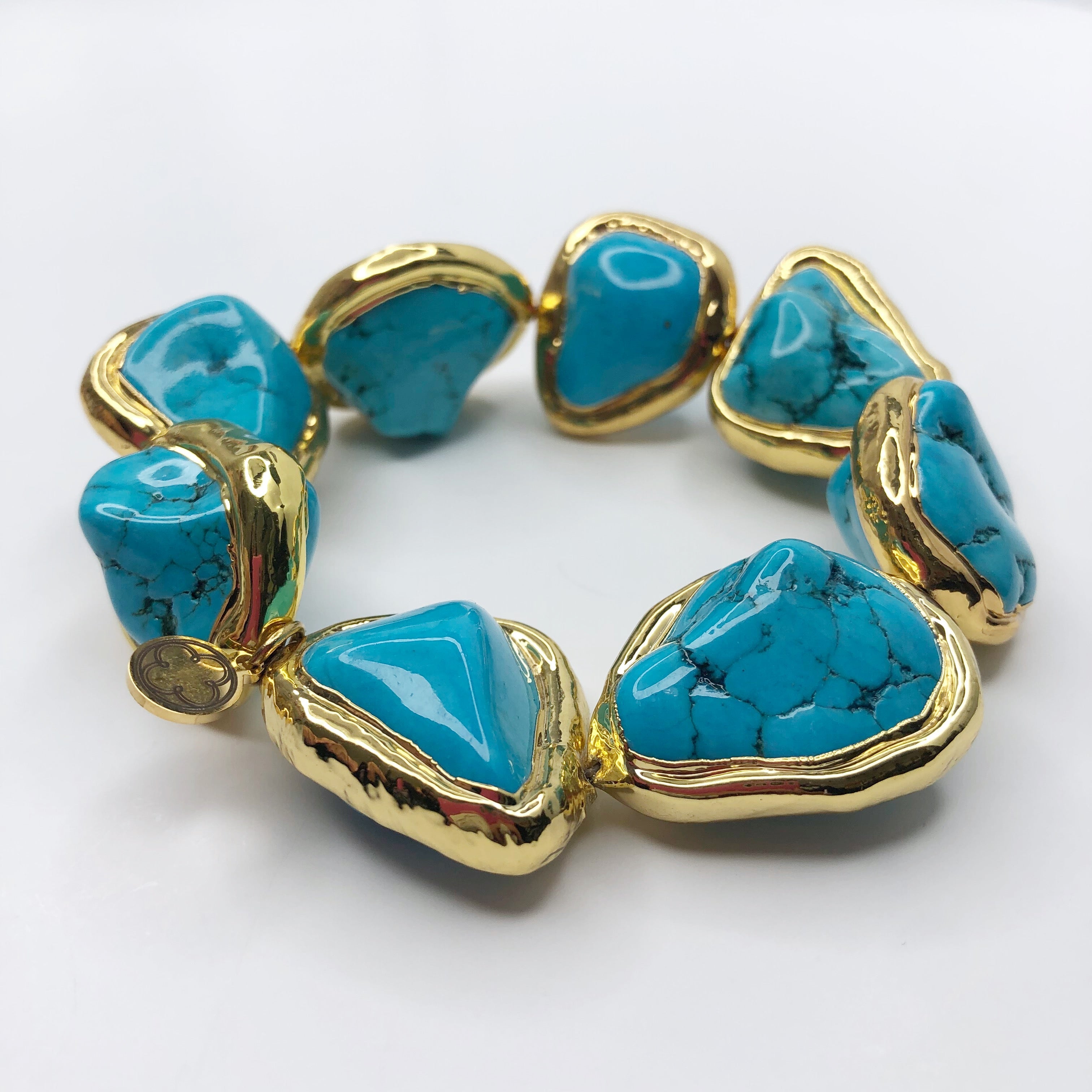 Turquoise Bezel Nugget - Oriana Lamarca LLC