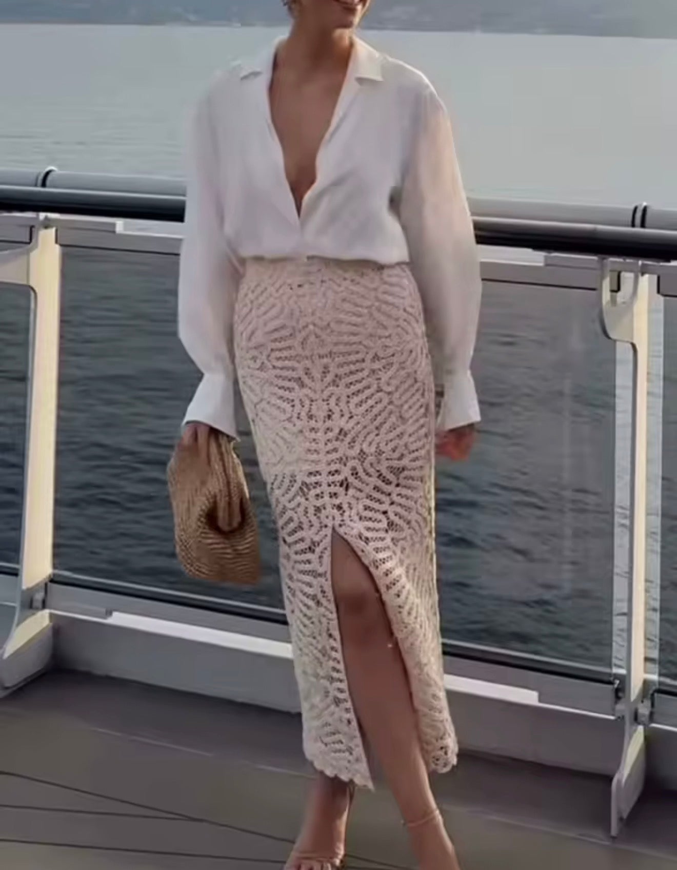 Portofino Crochet Midi Skirt by Dolce Vita Chic
