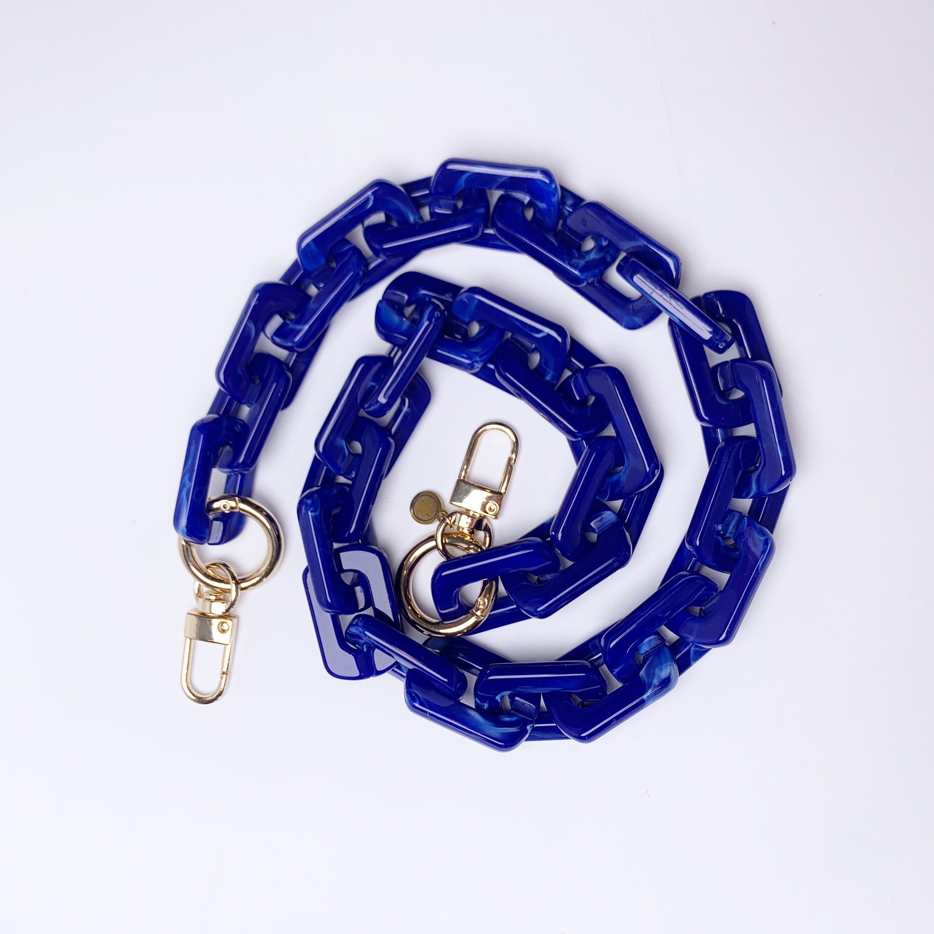 Convertible Ashley Acrylic Blue Marble Strap