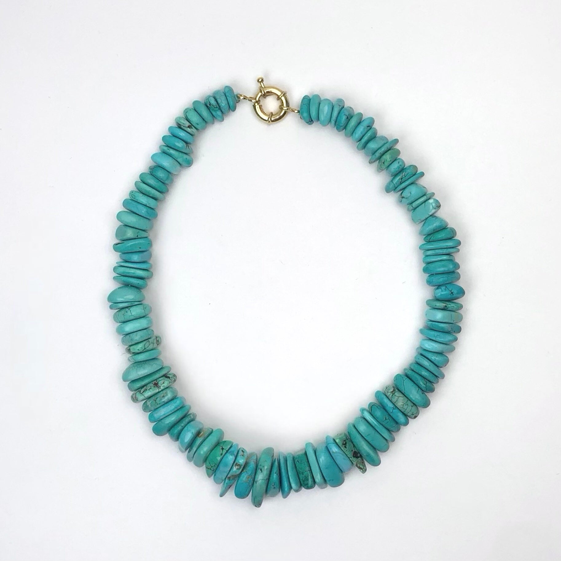 Isola Blu Turquoise Slices Necklace