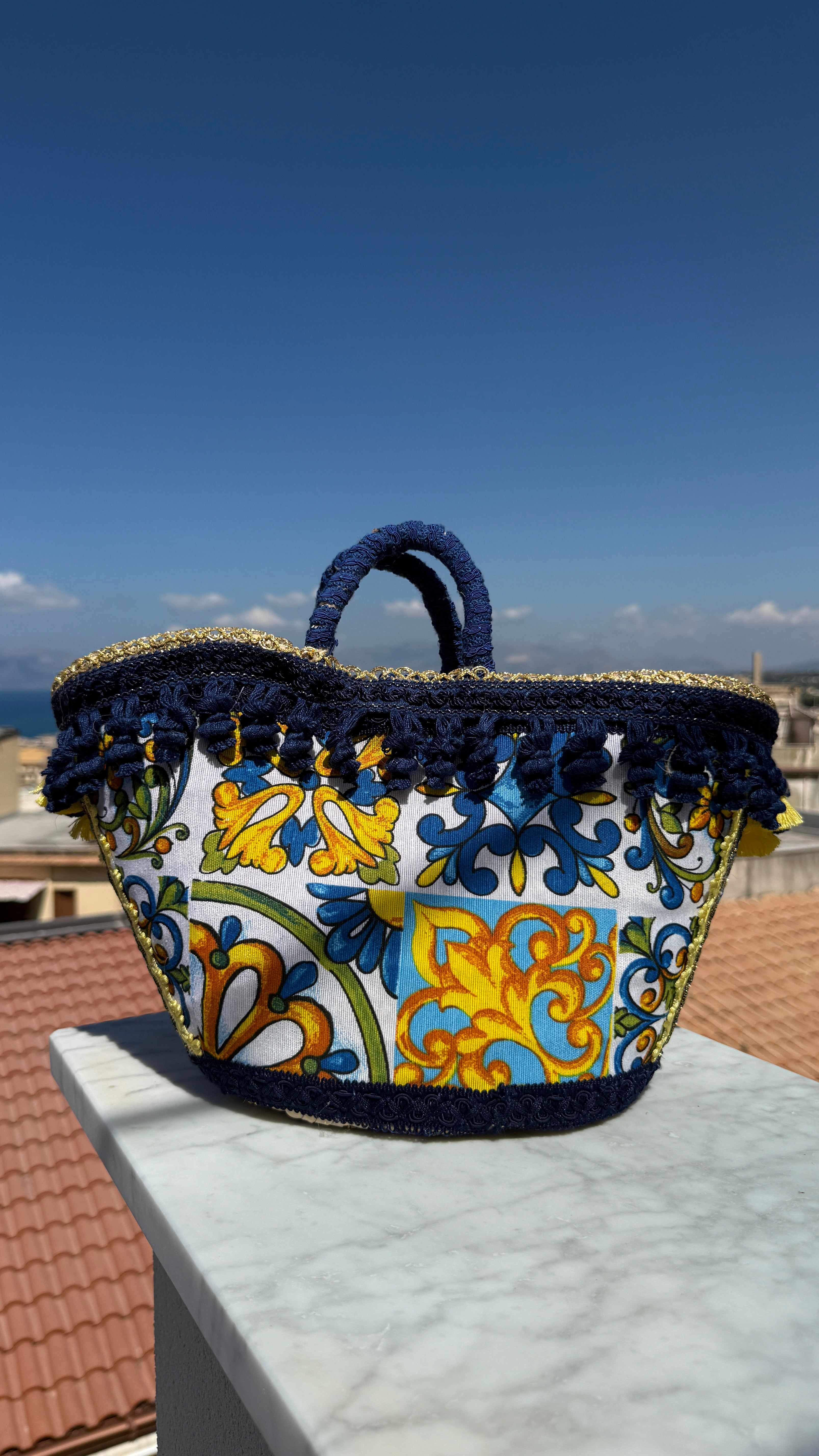 Regina Limone Blue Sicilian Coffa