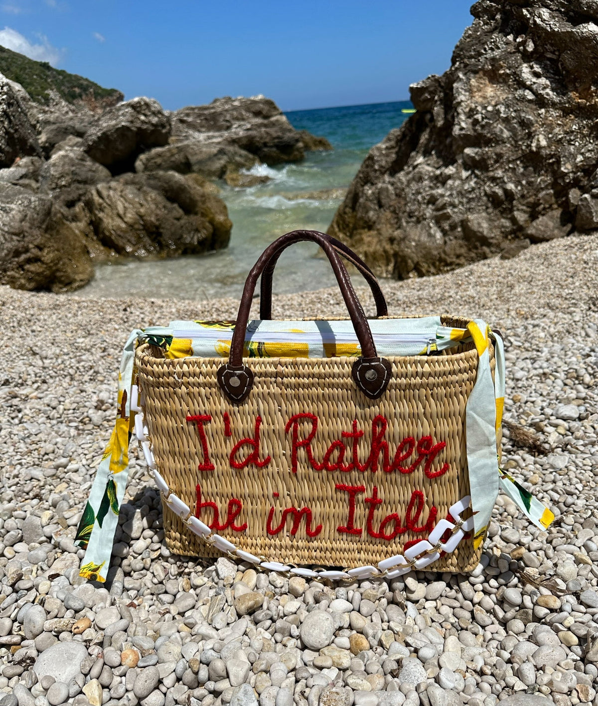 Convertible Ashley Acrylic White Marble Strap - Oriana Lamarca LLC
