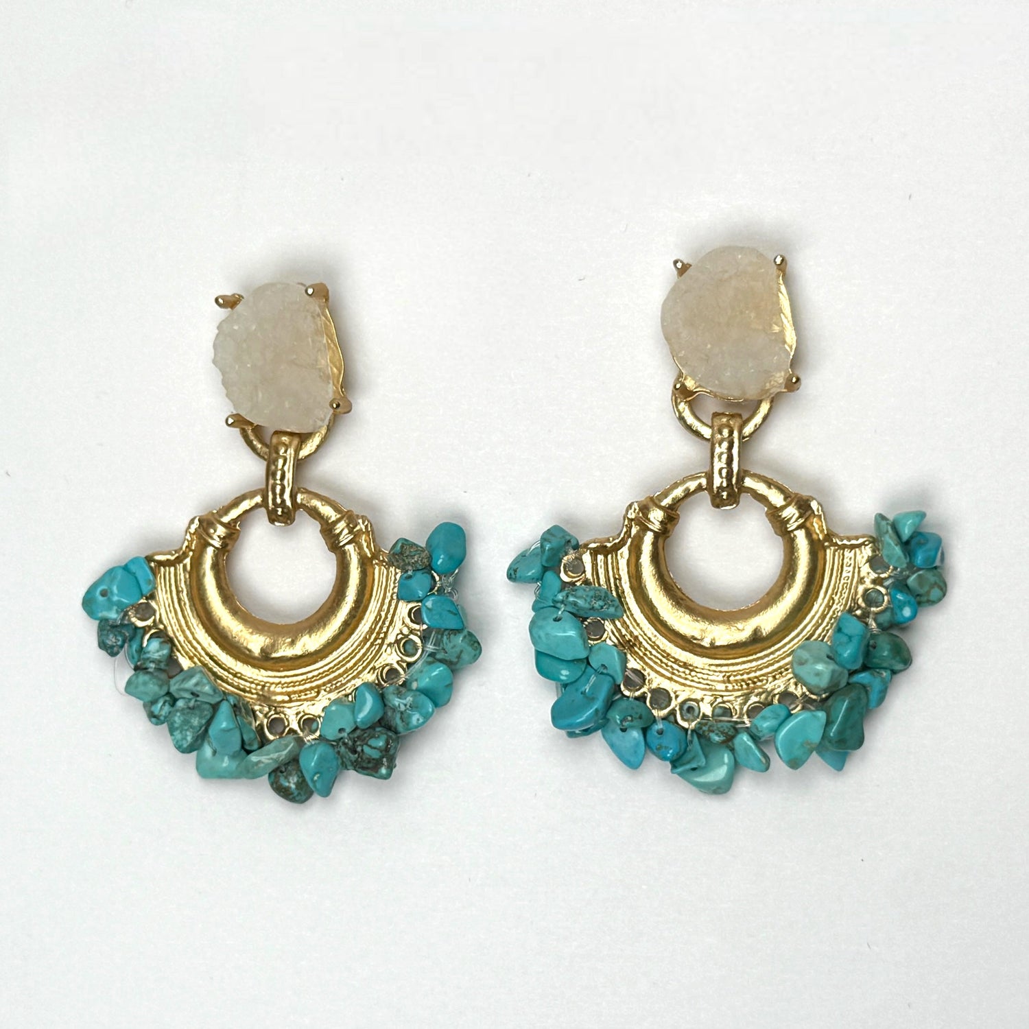 Aurora Turquoise Coral Earring