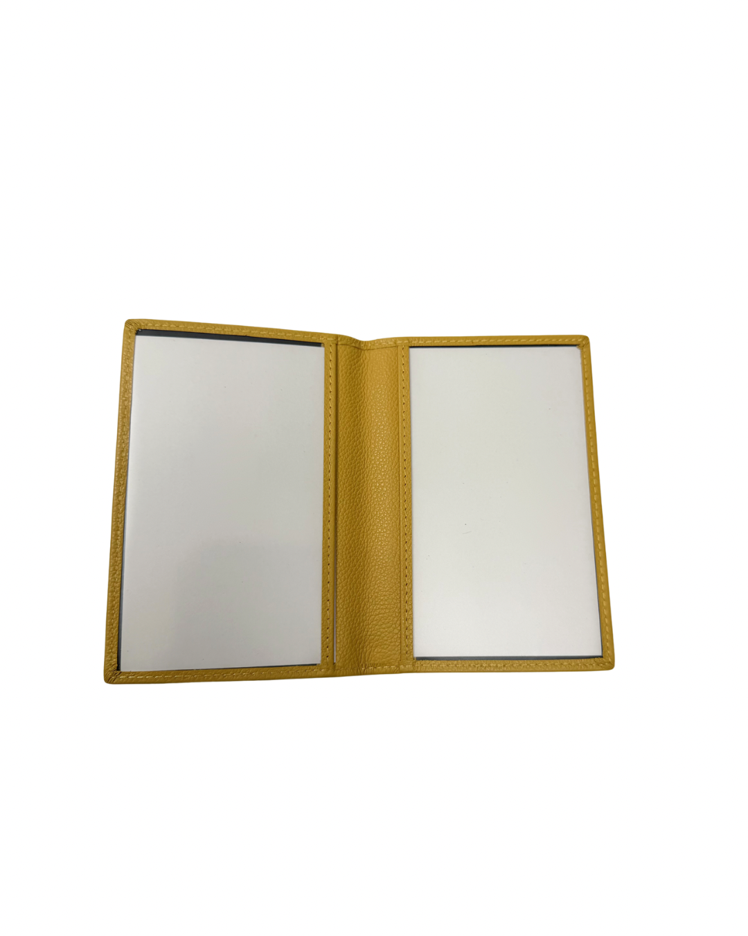 Yellow Leather Passport Cover