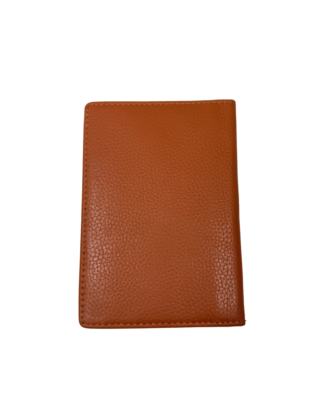 Orange Leather Passport Cover