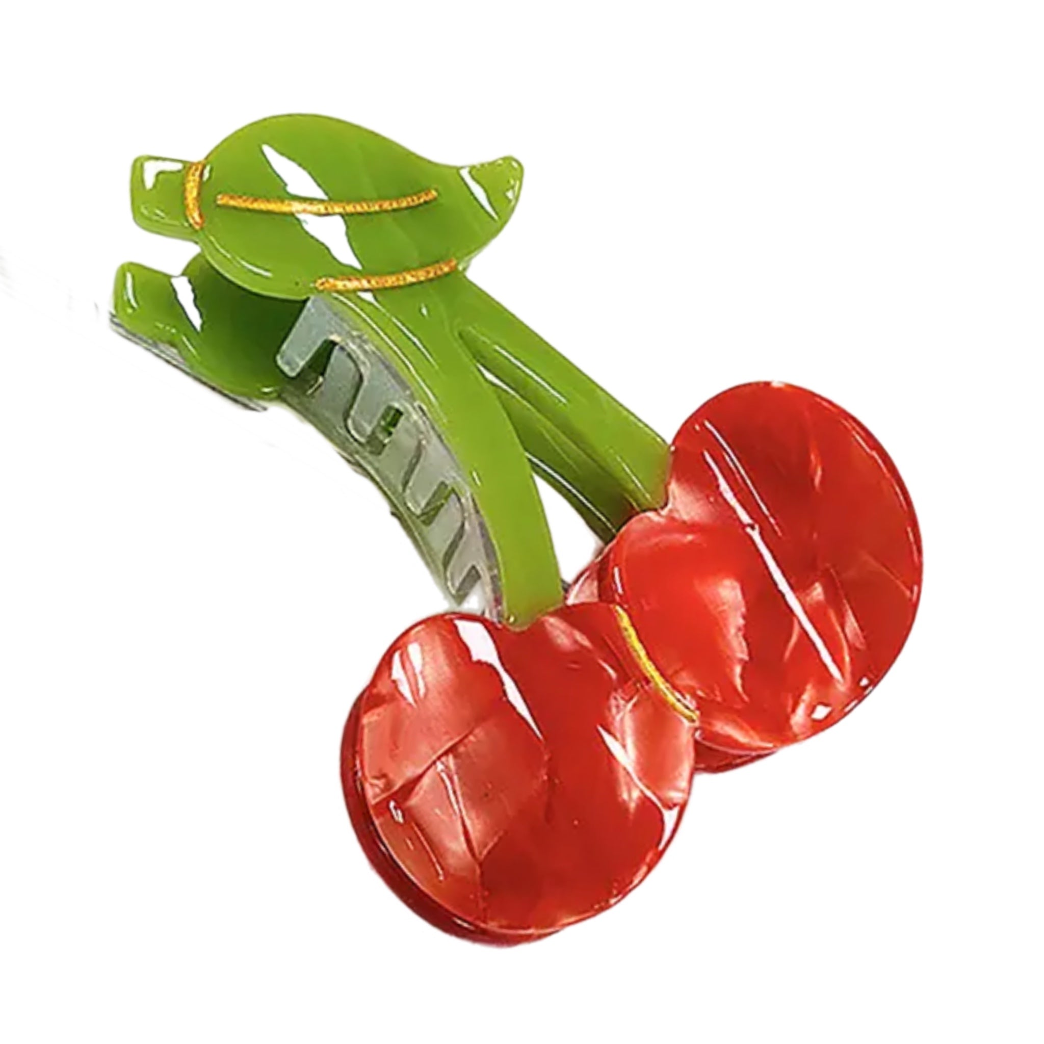 Cherry Acrylic Hair Clip