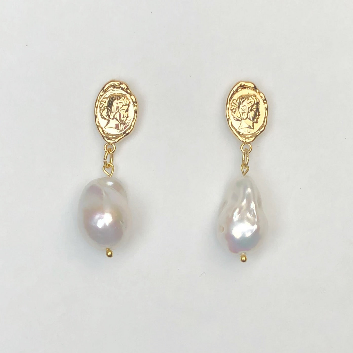 Queen Constance Pearl Drop Earrings - Oriana Lamarca LLC