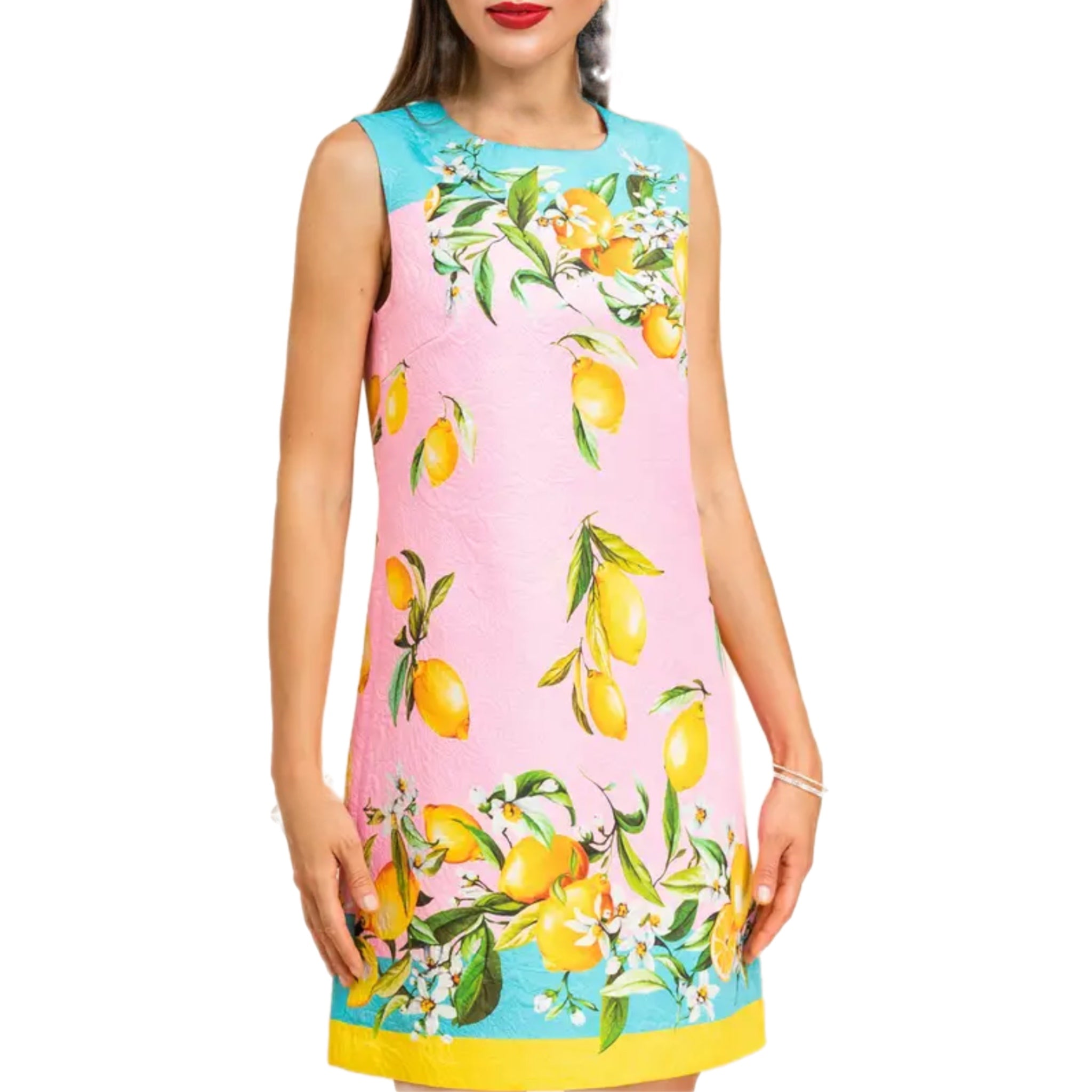 Pink Lemon Shift Dress by Dolce Vita Chic - Oriana Lamarca LLC