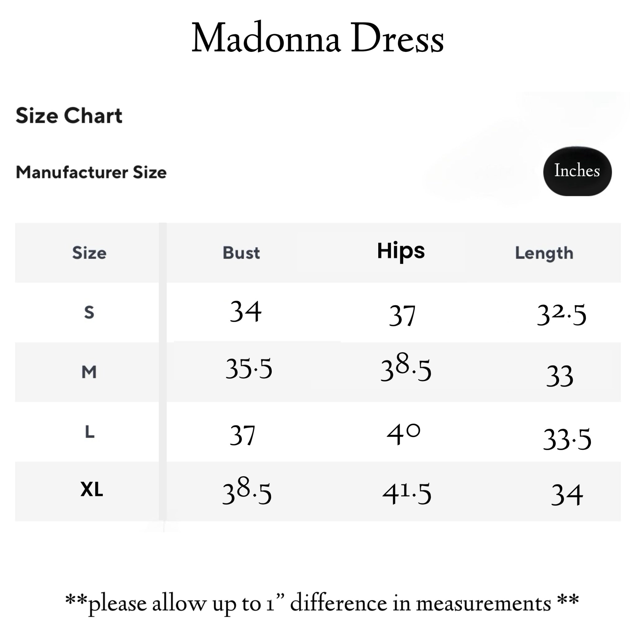 Madonna Dress by Dolce Vita Chic