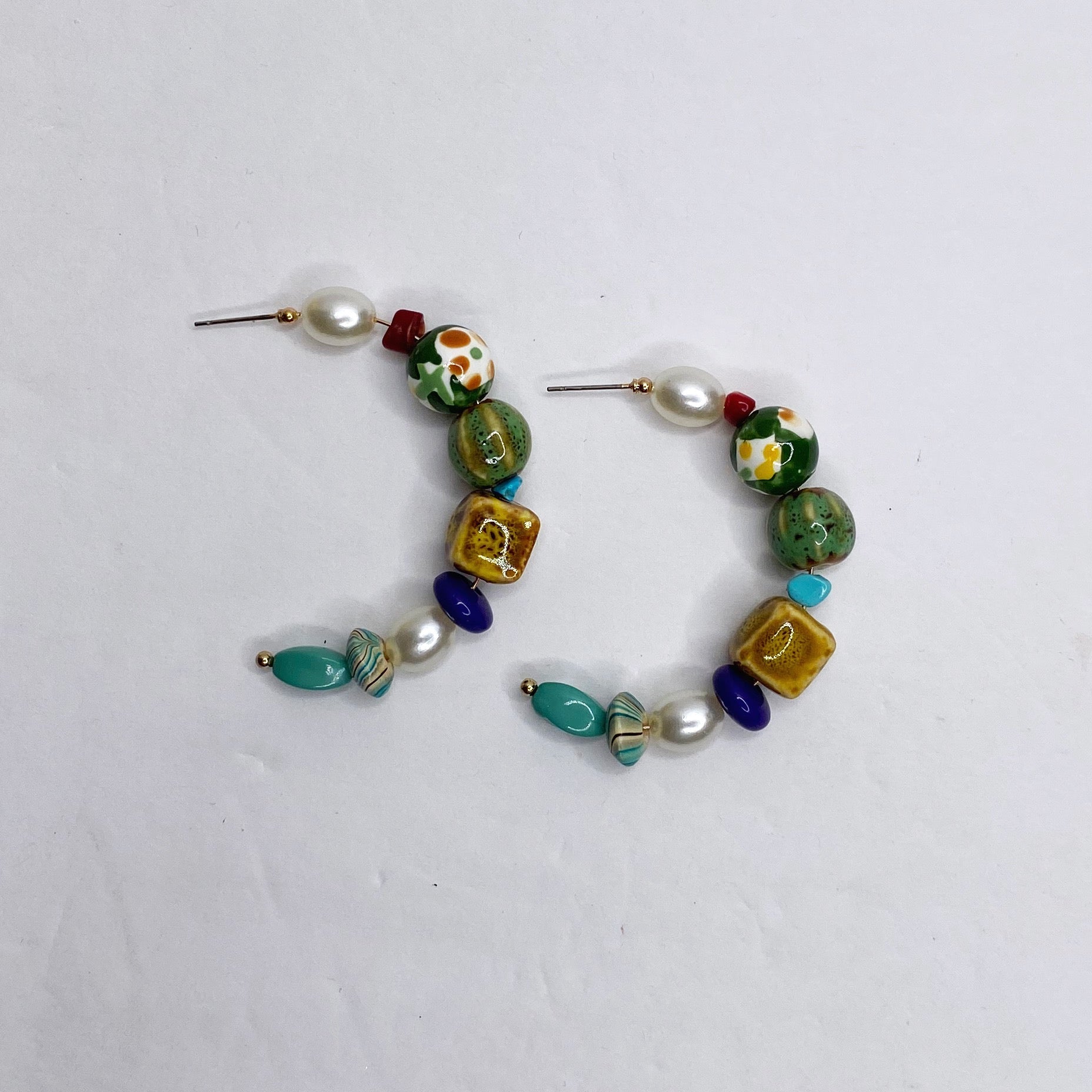 Vittoria Ceramic Hoop Earring