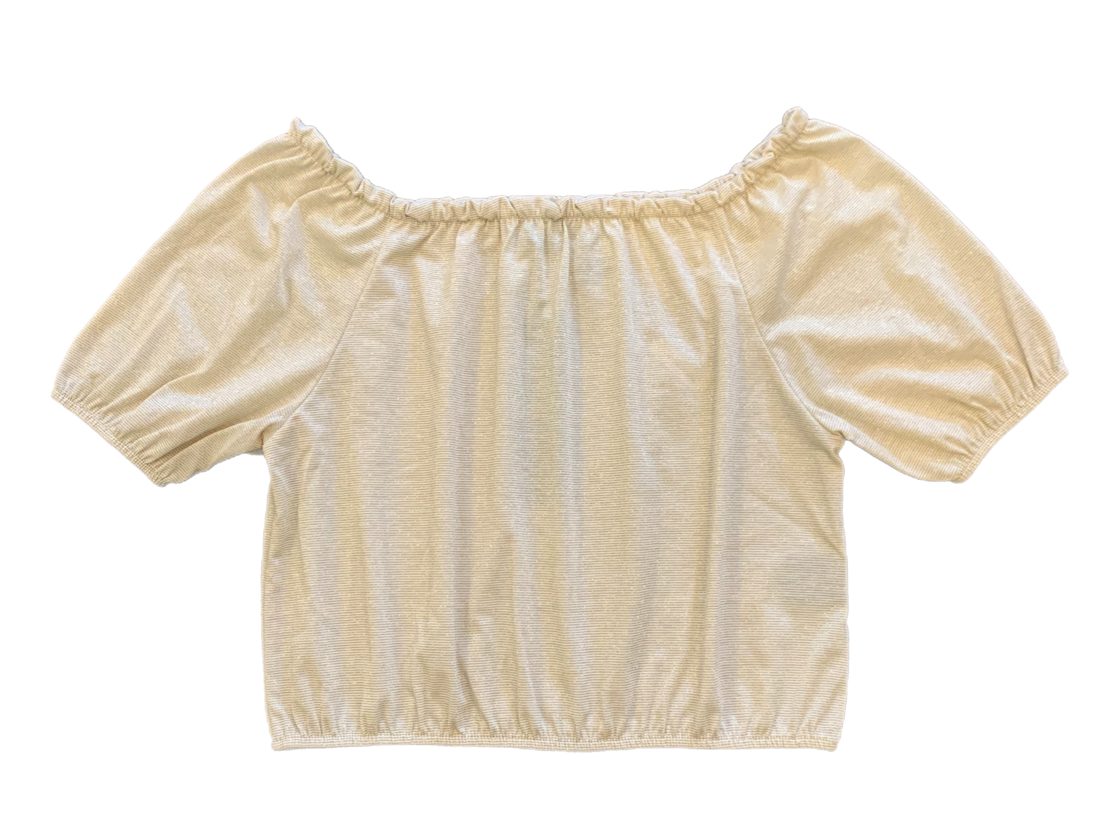 NHVR Gold Foil Crop Top