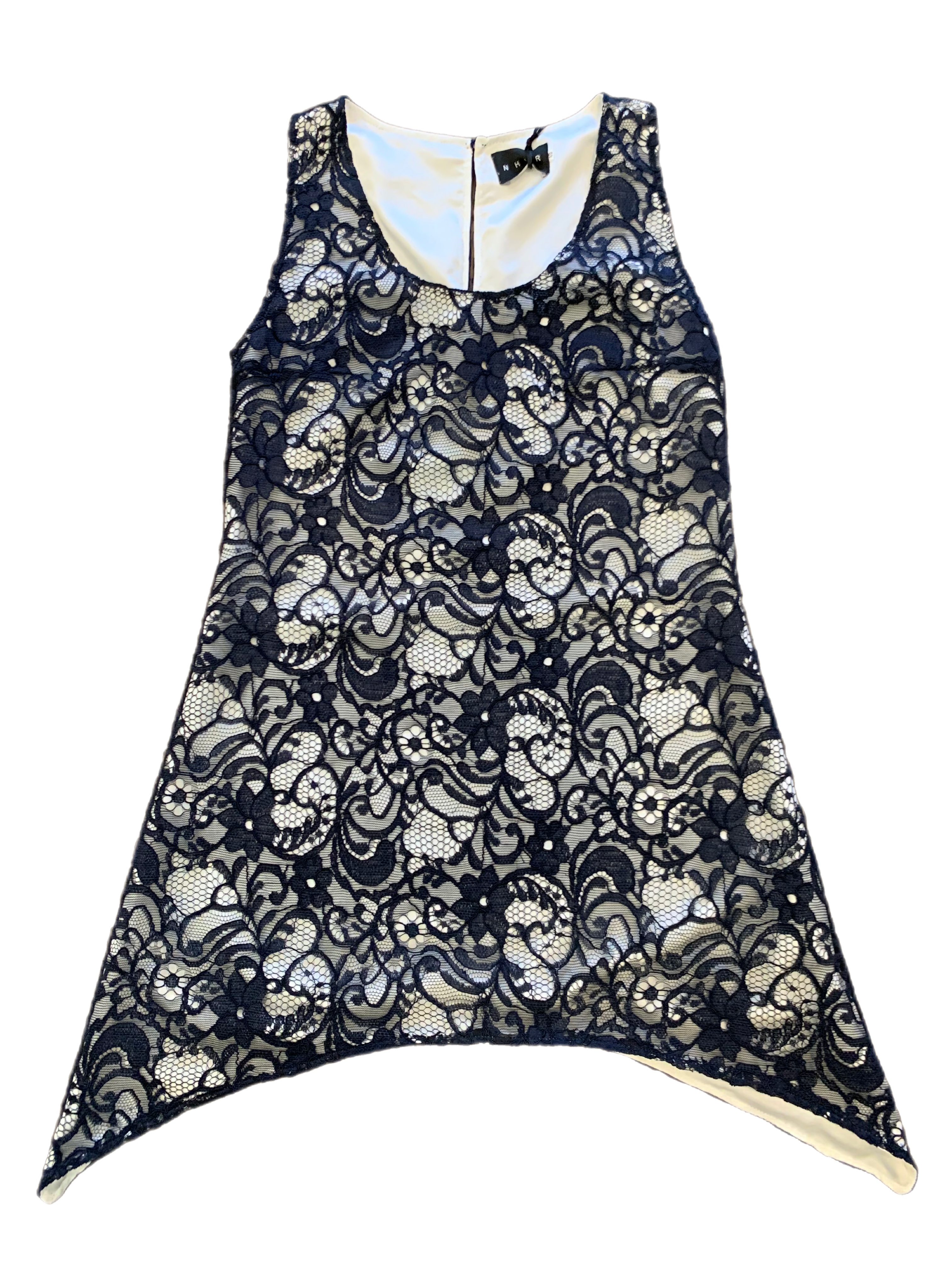 NHVR Pizzo Nero Corto Dress