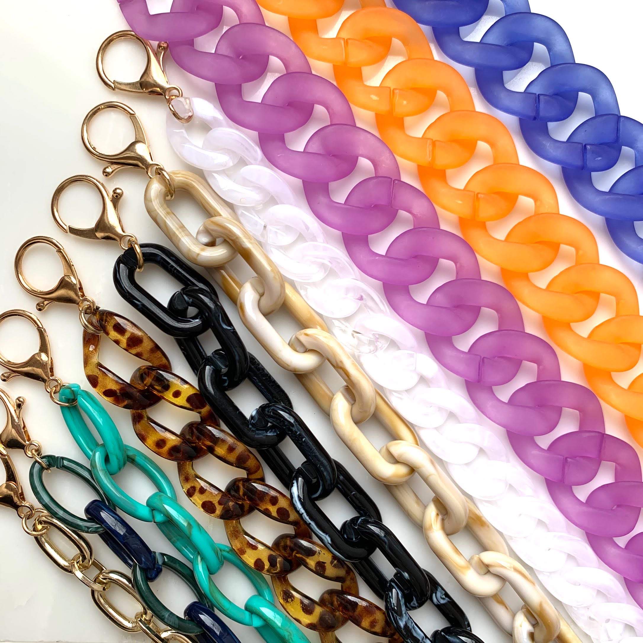 Convertible Ashley Acrylic Turquoise Strap - Oriana Lamarca LLC