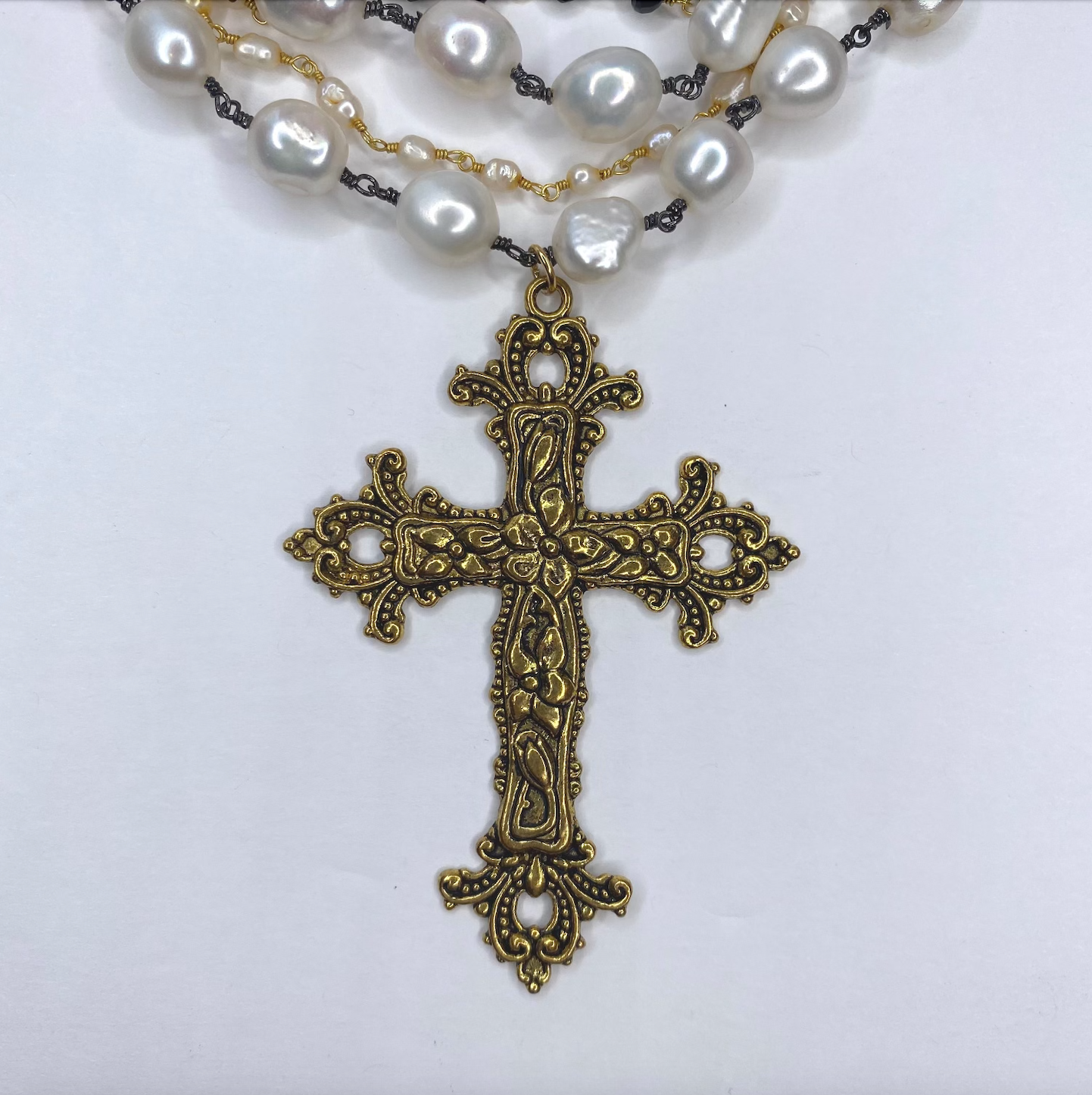 Palazzolo Baroque Pearl Necklace - Oriana Lamarca LLC