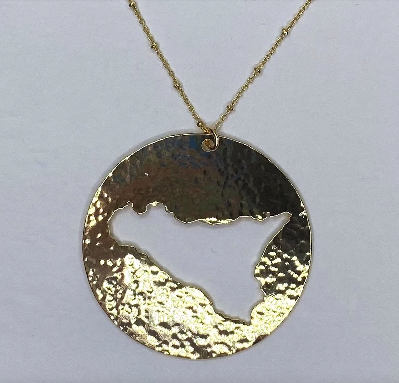 Sicily Island Large Round Cutout Necklace