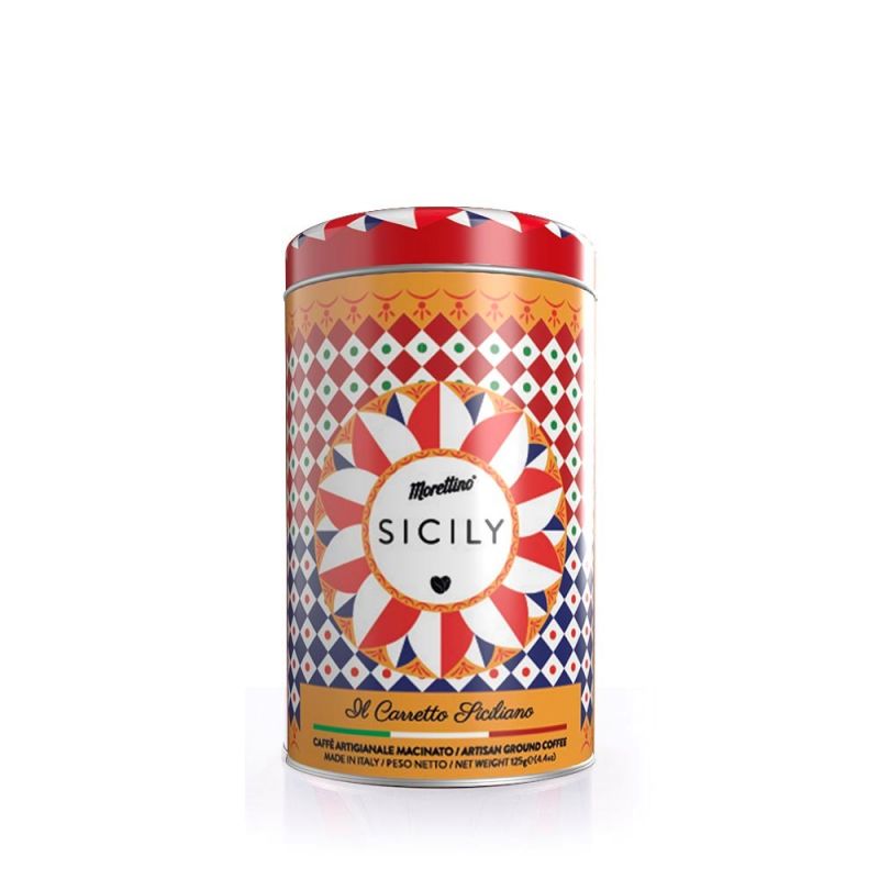 Morettino "Carretto Siciliano" Ground Coffee in Tin - 125g - Oriana Lamarca LLC