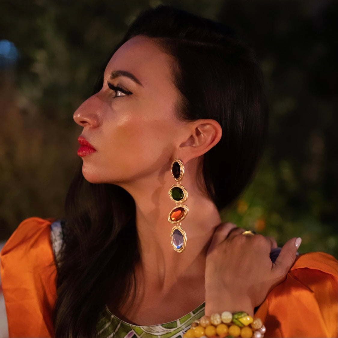 Serafina Gemstone Drop Earring