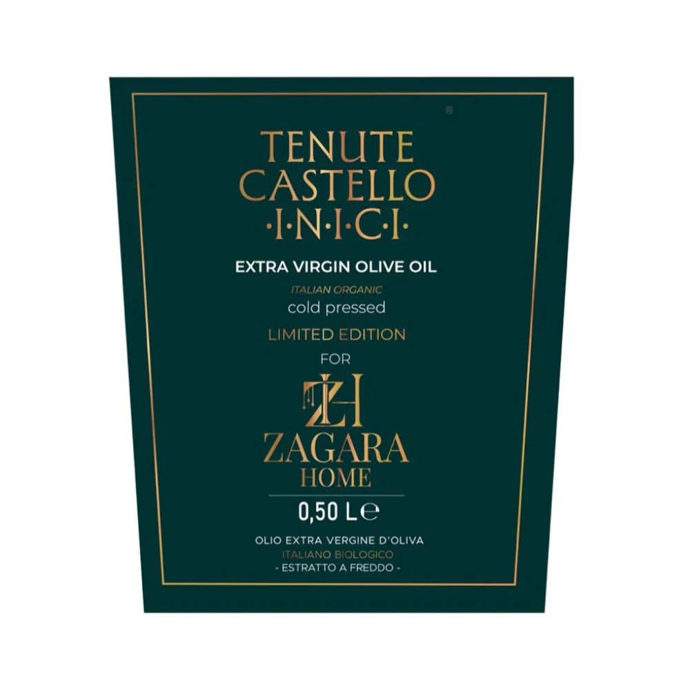 ZAGARA Home Sicilian Extra Virgin Olive Oil - 0.5 L (Limited Edition) - Oriana Lamarca LLC