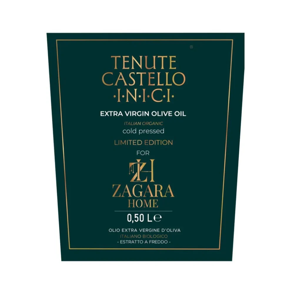 ZAGARA Home Sicilian Extra Virgin Olive Oil - 0.5 L (Limited Edition) - Oriana Lamarca LLC