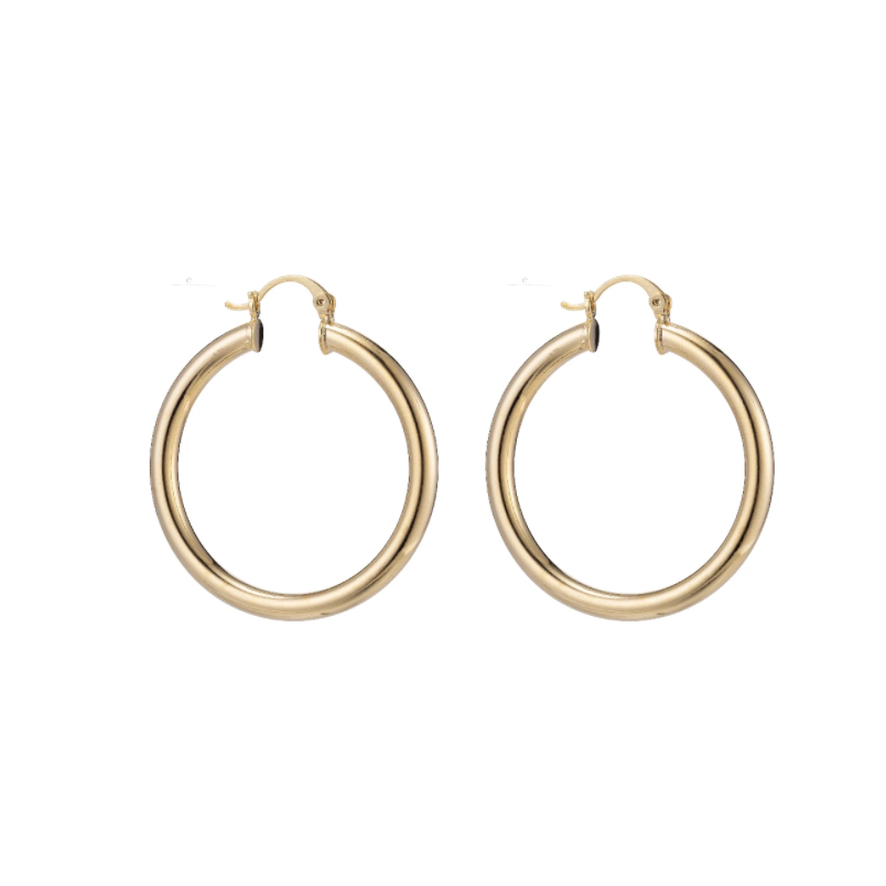 Large Chunky Gold Filled Hoops