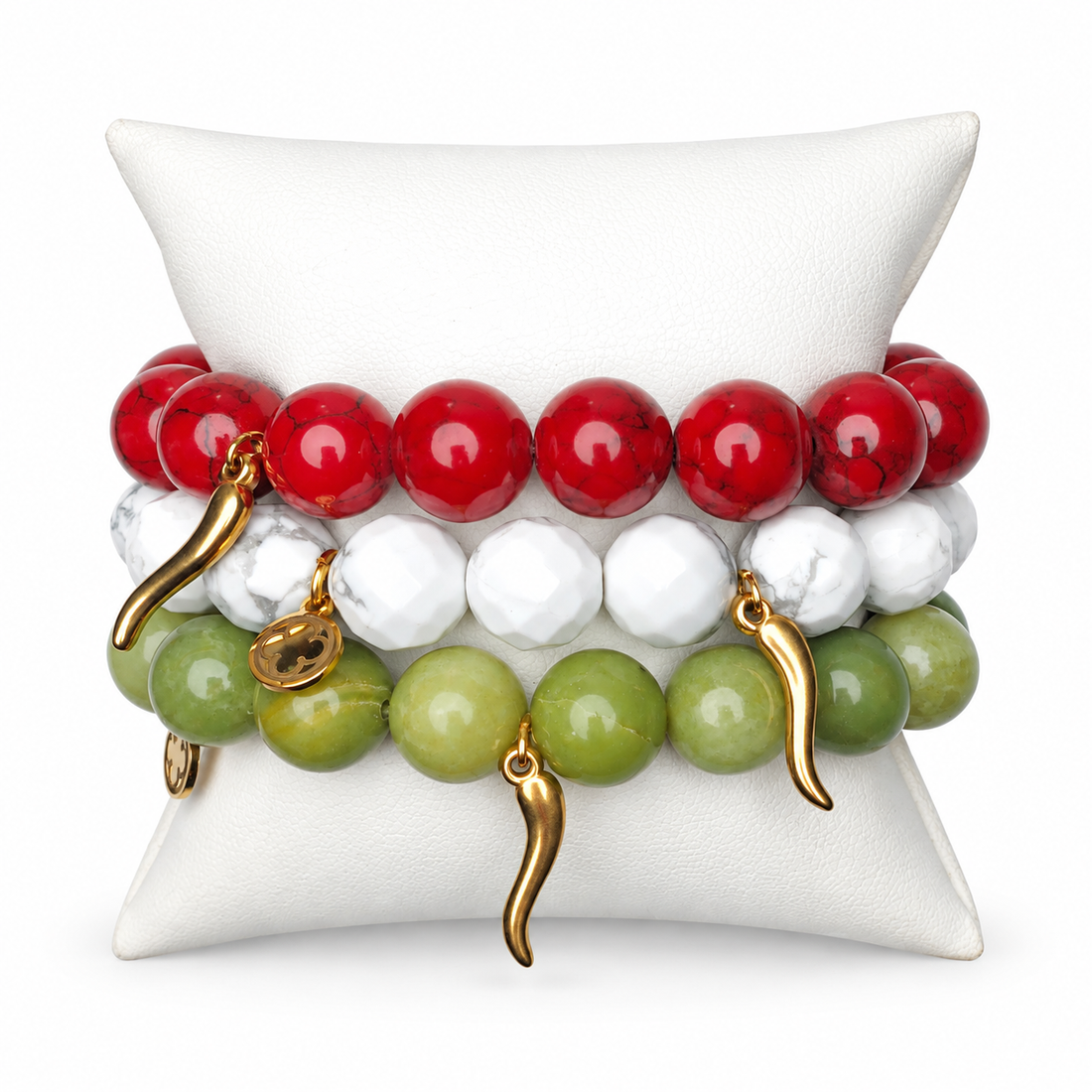 Forza Italia Armparty on white studio background