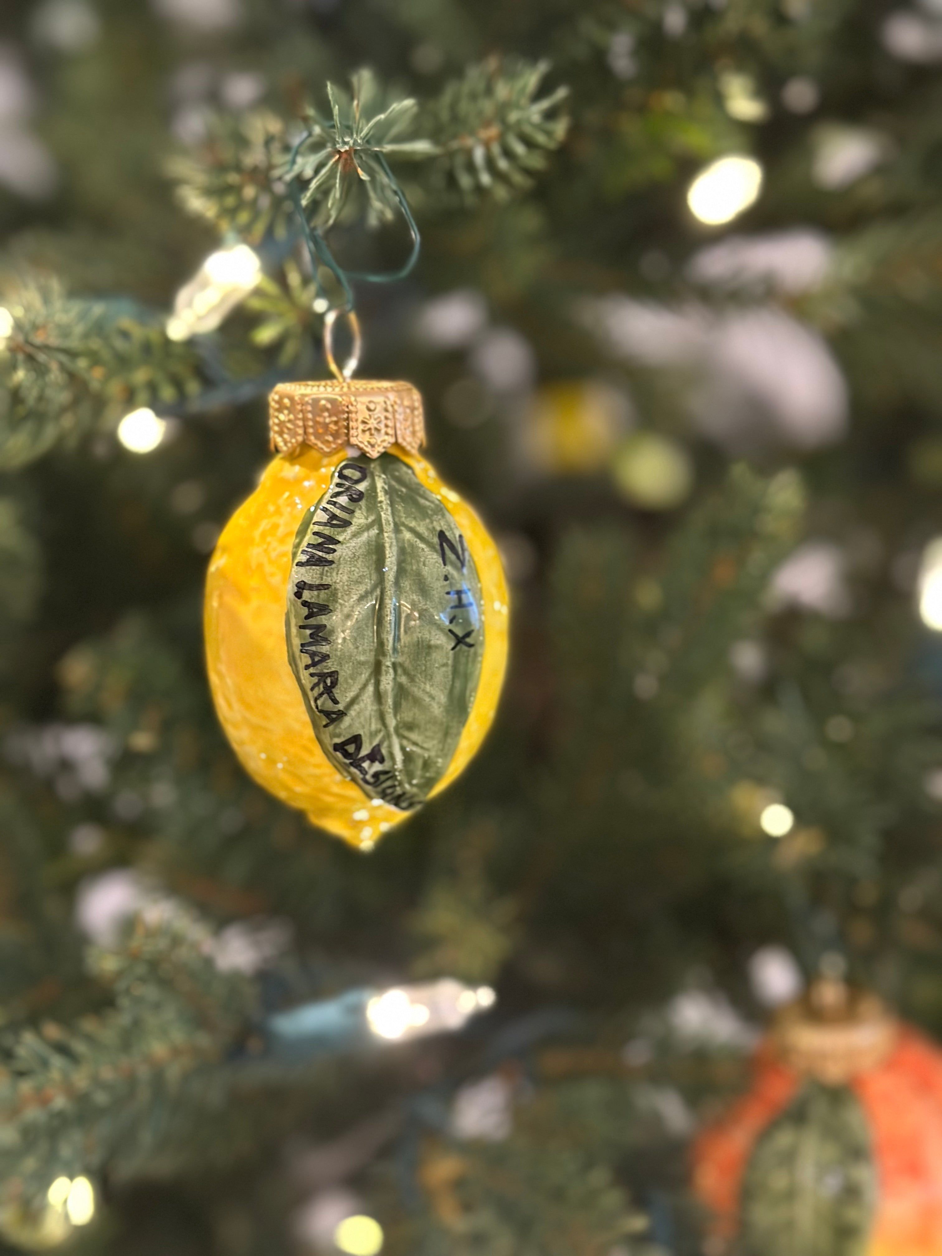 Limone Sicilian Handpainted Ceramic Ornament