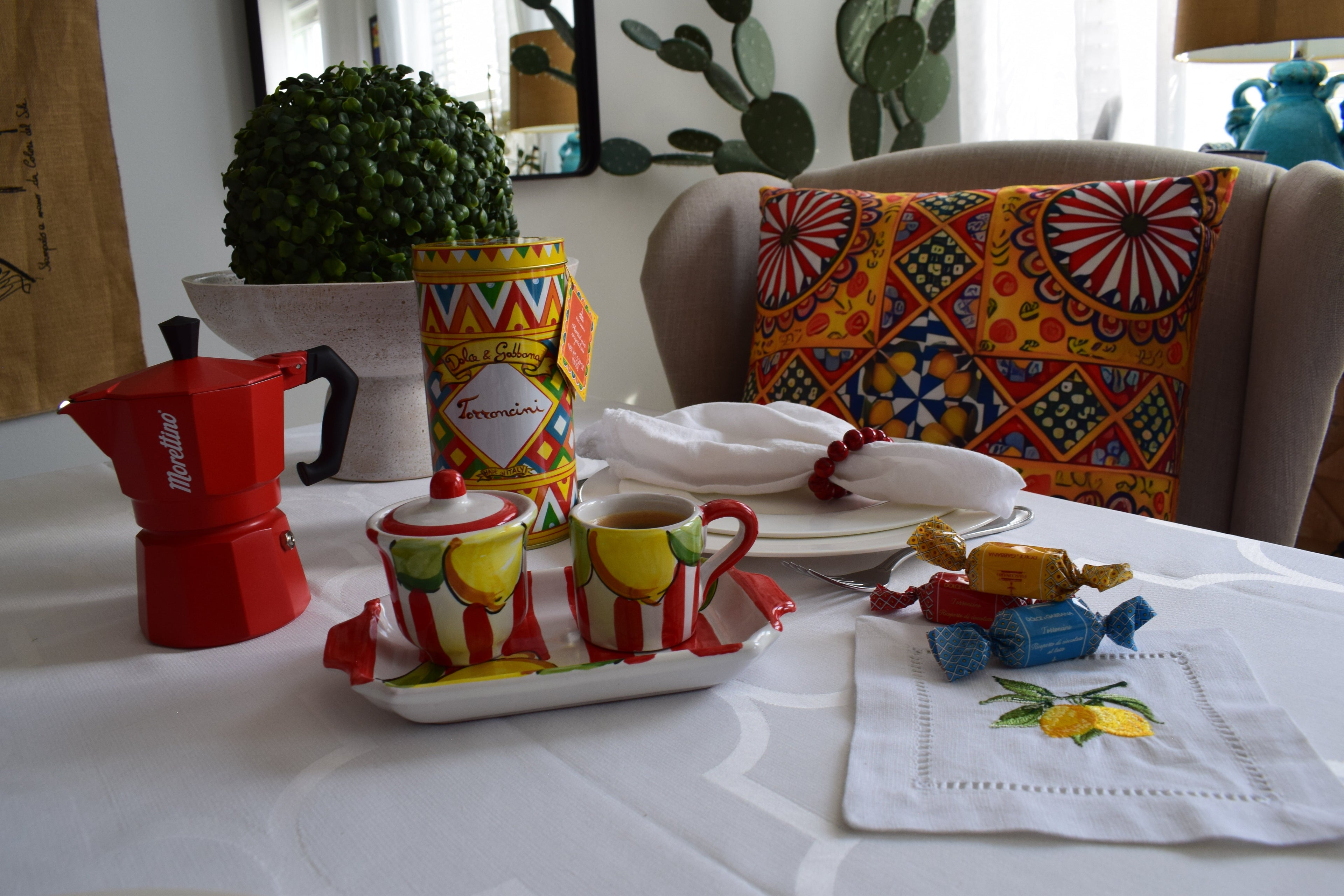Sole Siciliano Pillow Cover
