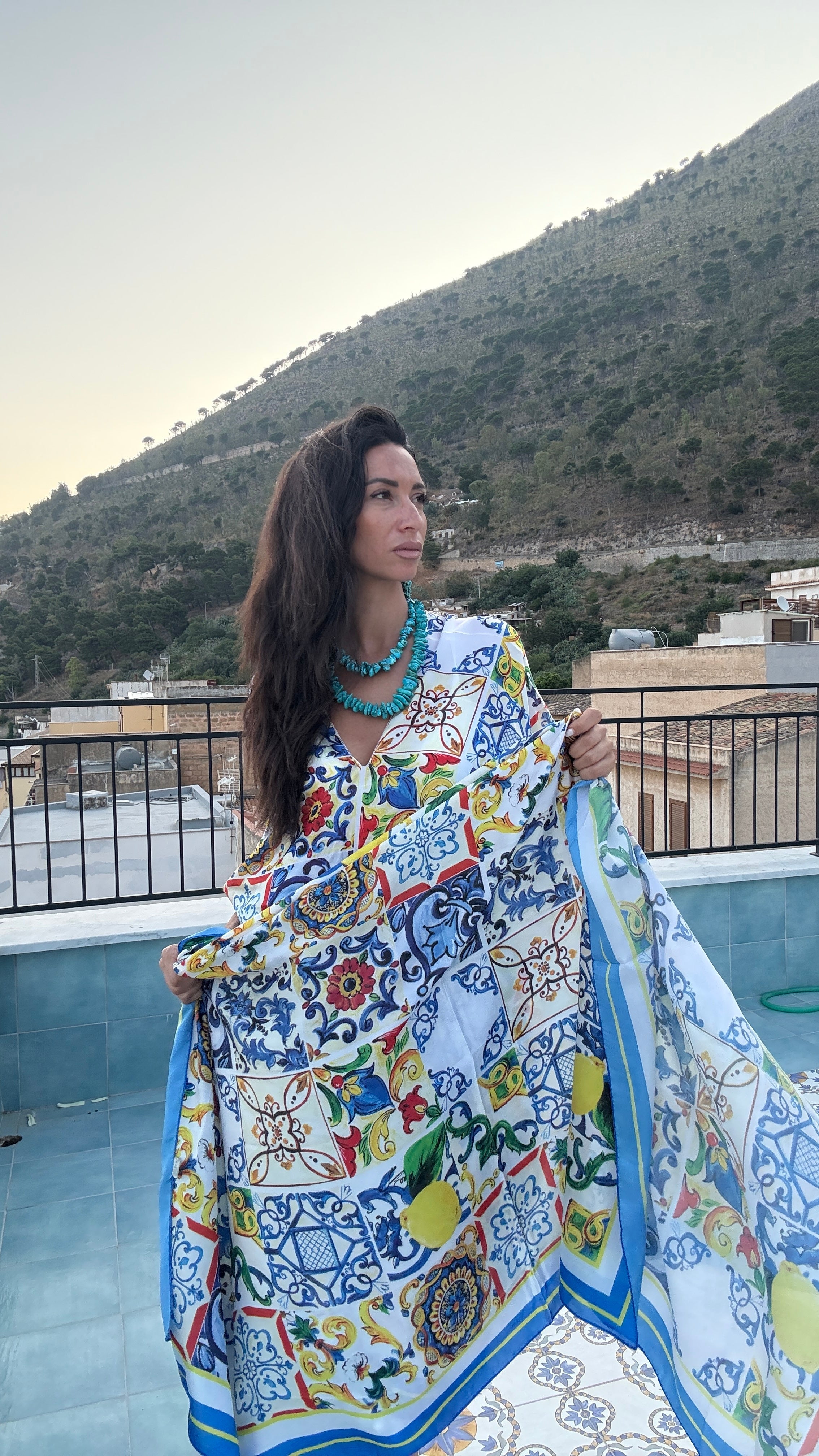 Maiolica Foulard Dress - Dolce Vita Chic