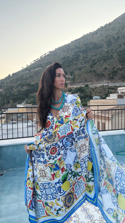 Maiolica Foulard Dress - Dolce Vita Chic
