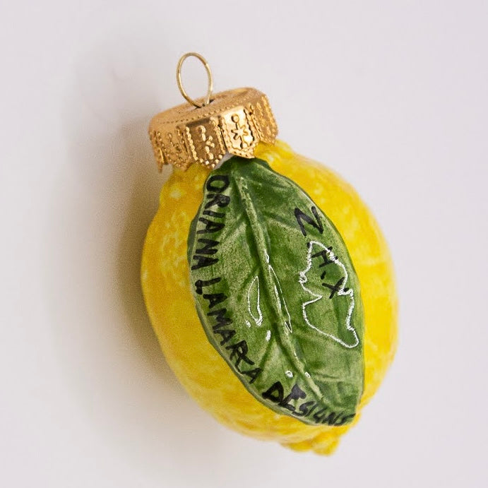 Limone Sicilian Handpainted Ceramic Ornament