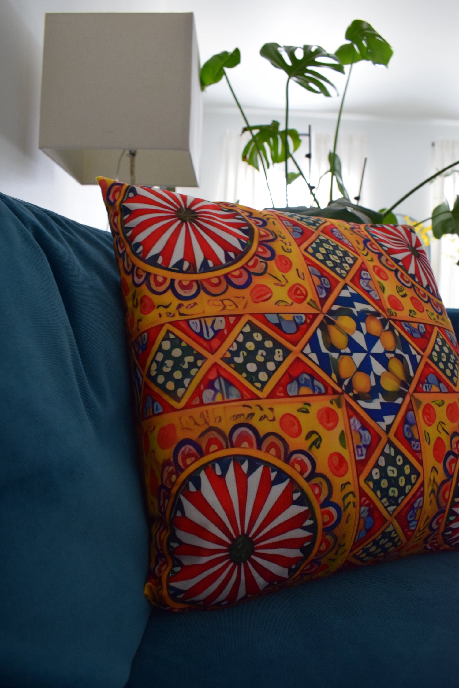 Sole Siciliano Pillow Cover