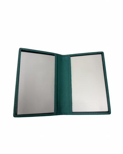 Turquoise Leather Passport Cover
