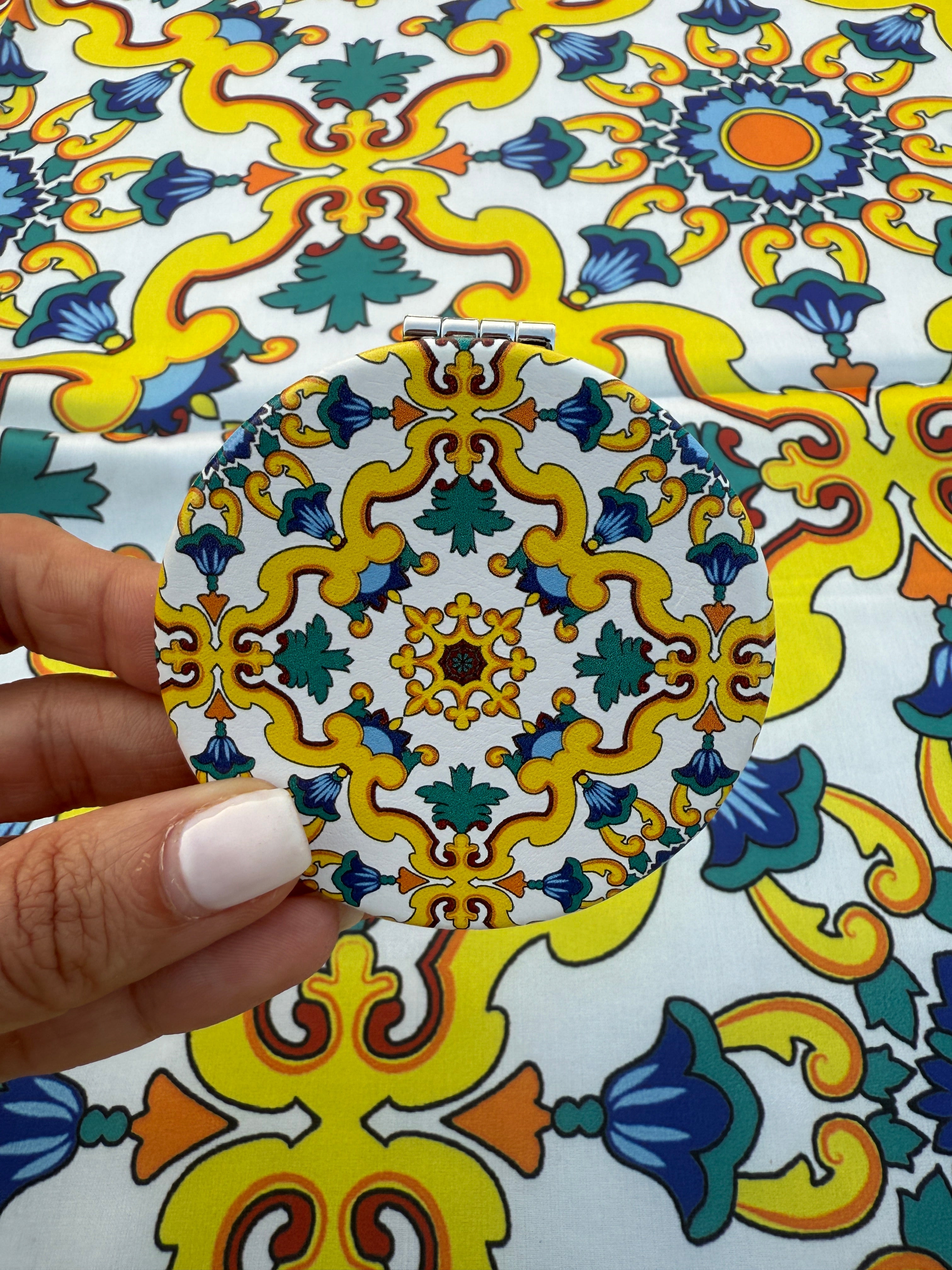 Sicilian Scroll Foulard - Dolce Vita Chic